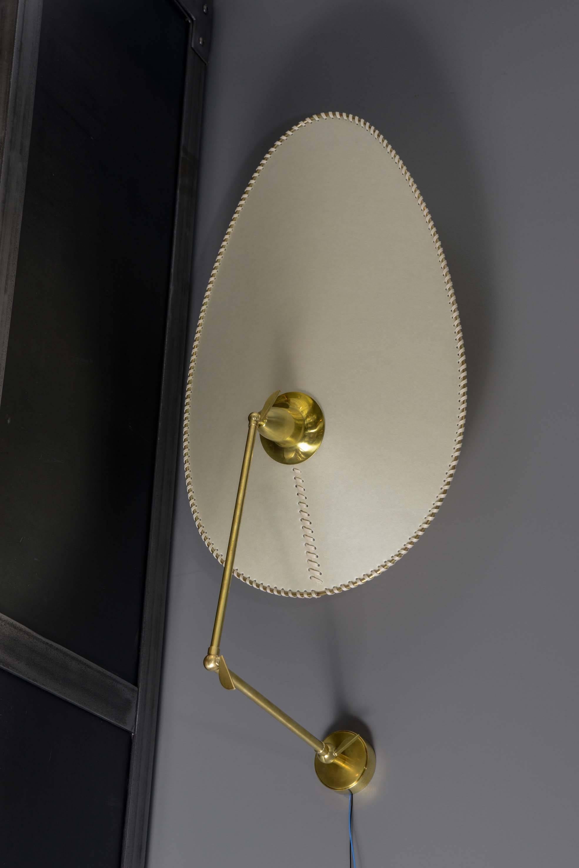 Modern Parchment Paper Wall Sconces by Diego Mardegan for Glustin Luminaires