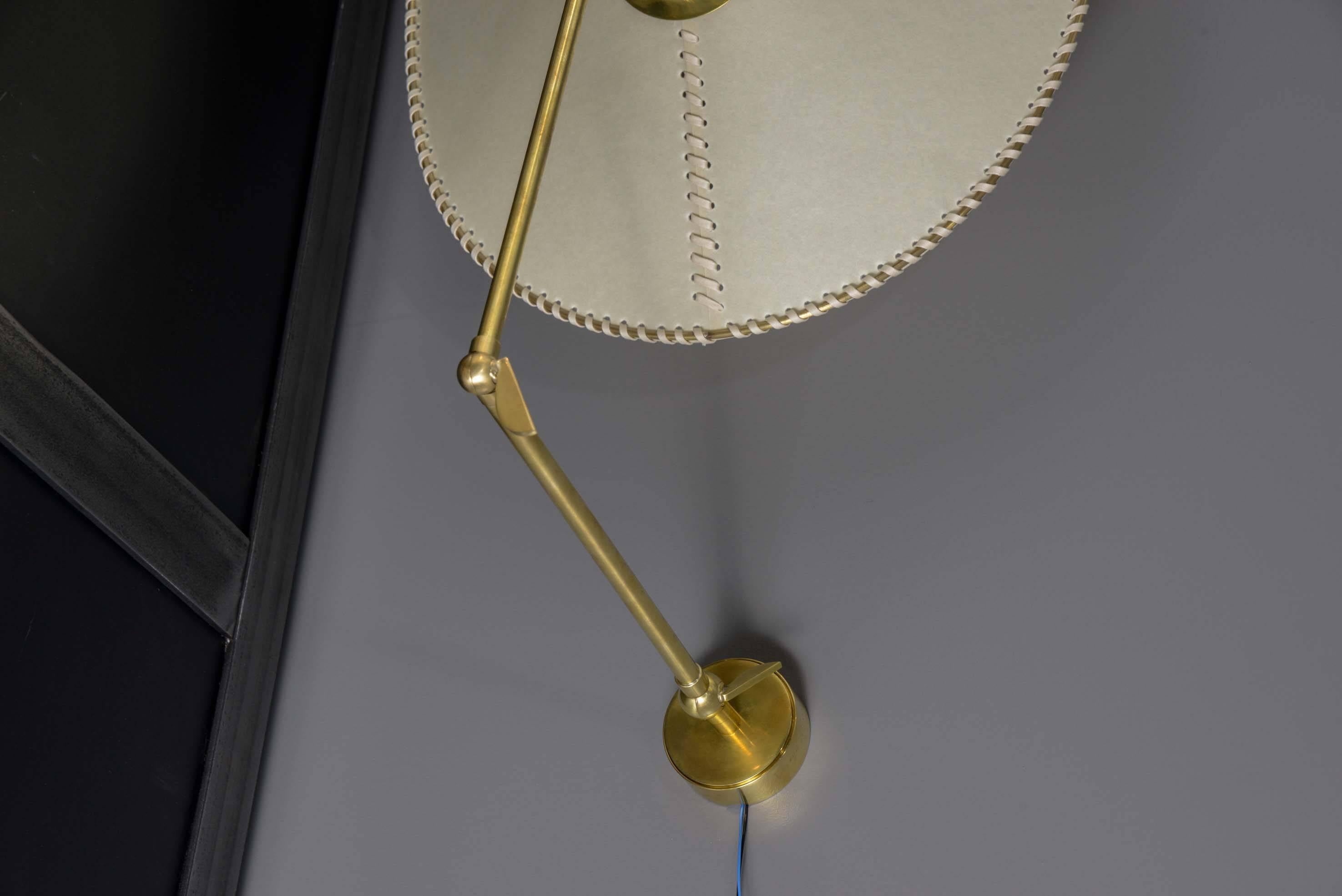Italian Parchment Paper Wall Sconces by Diego Mardegan for Glustin Luminaires