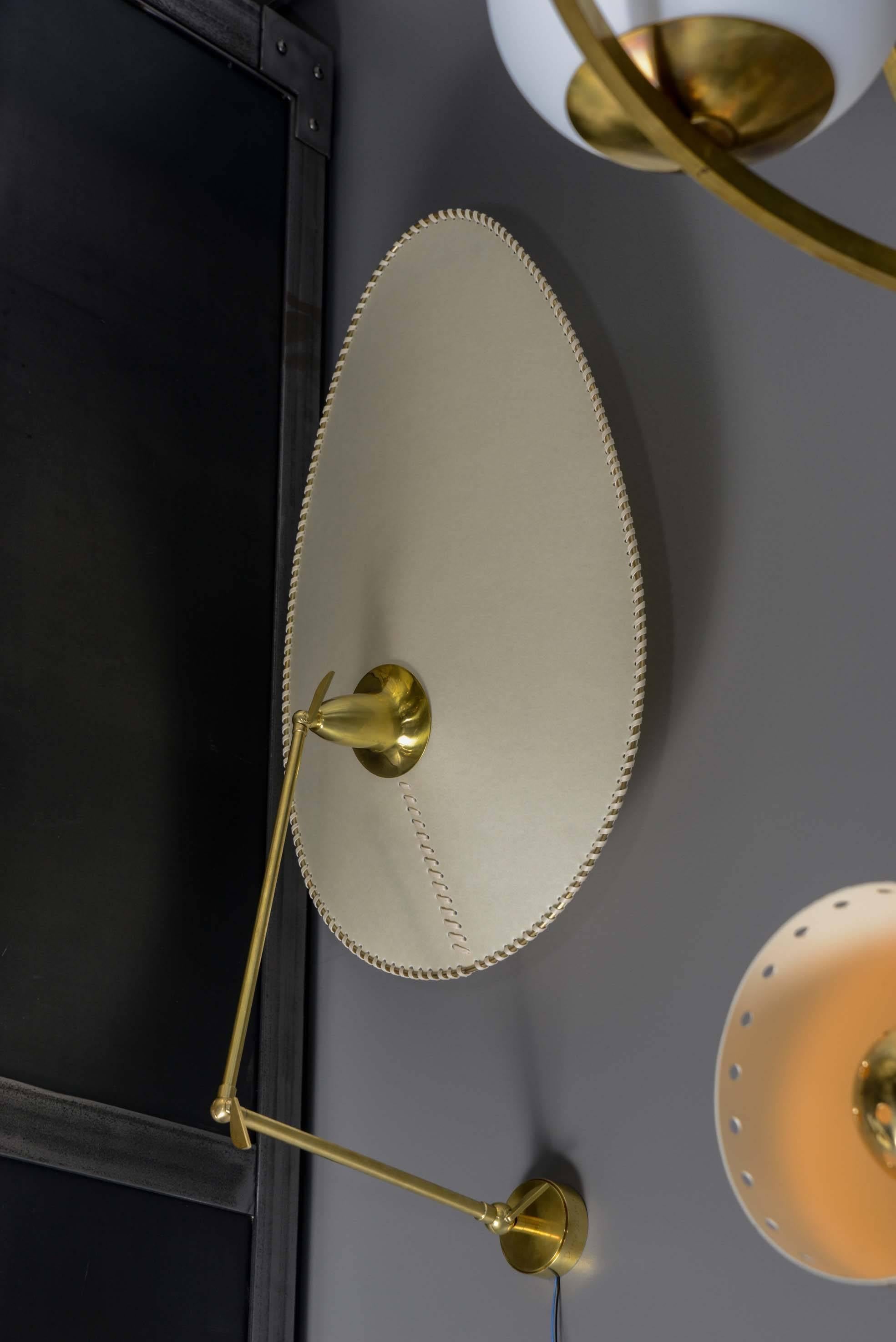 Contemporary Parchment Paper Wall Sconces by Diego Mardegan for Glustin Luminaires
