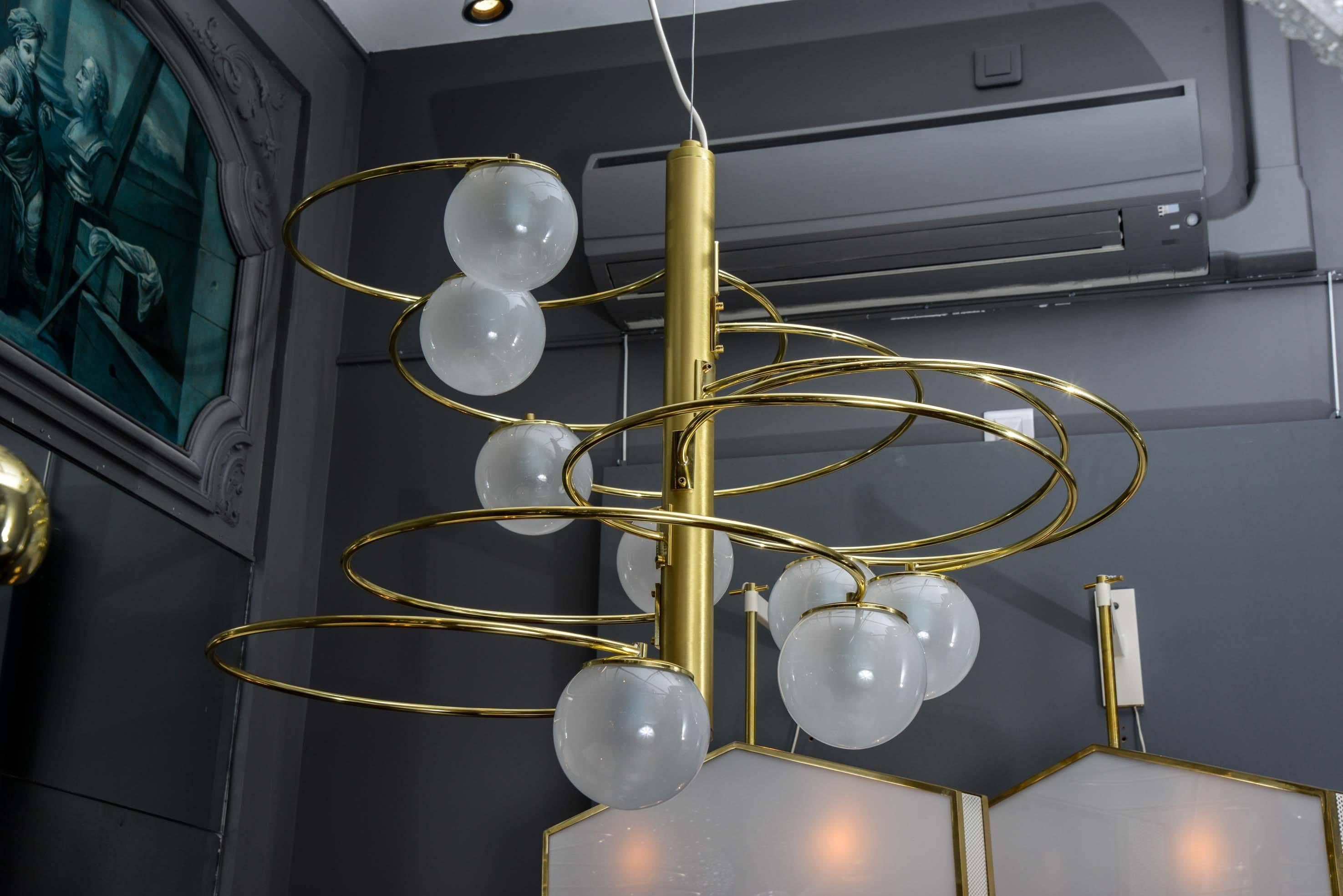 1050 Chandelier by Lumi In Excellent Condition For Sale In Saint-Ouen, IDF
