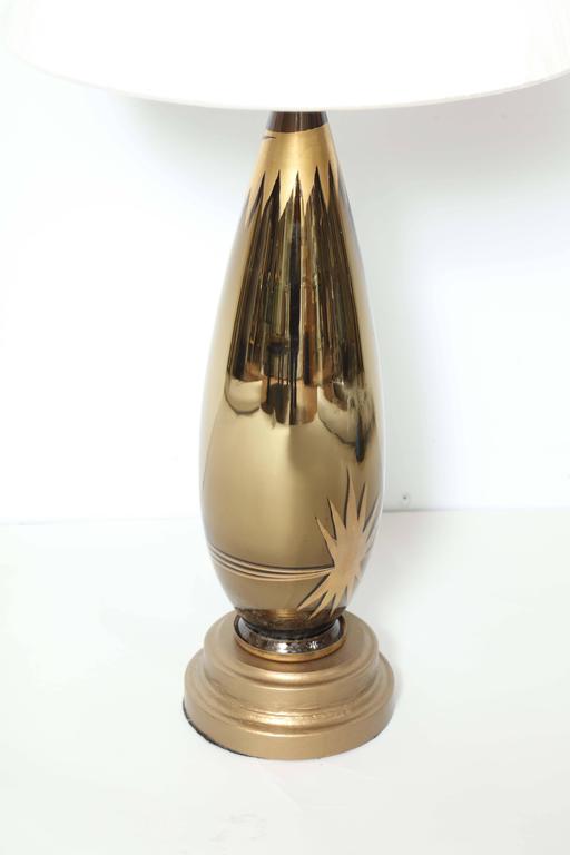 Art Deco Starburst Mercury Glass Table Lamps For Sale at ...