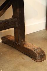 18th Century Single Plank Top Trestle Monastery Table