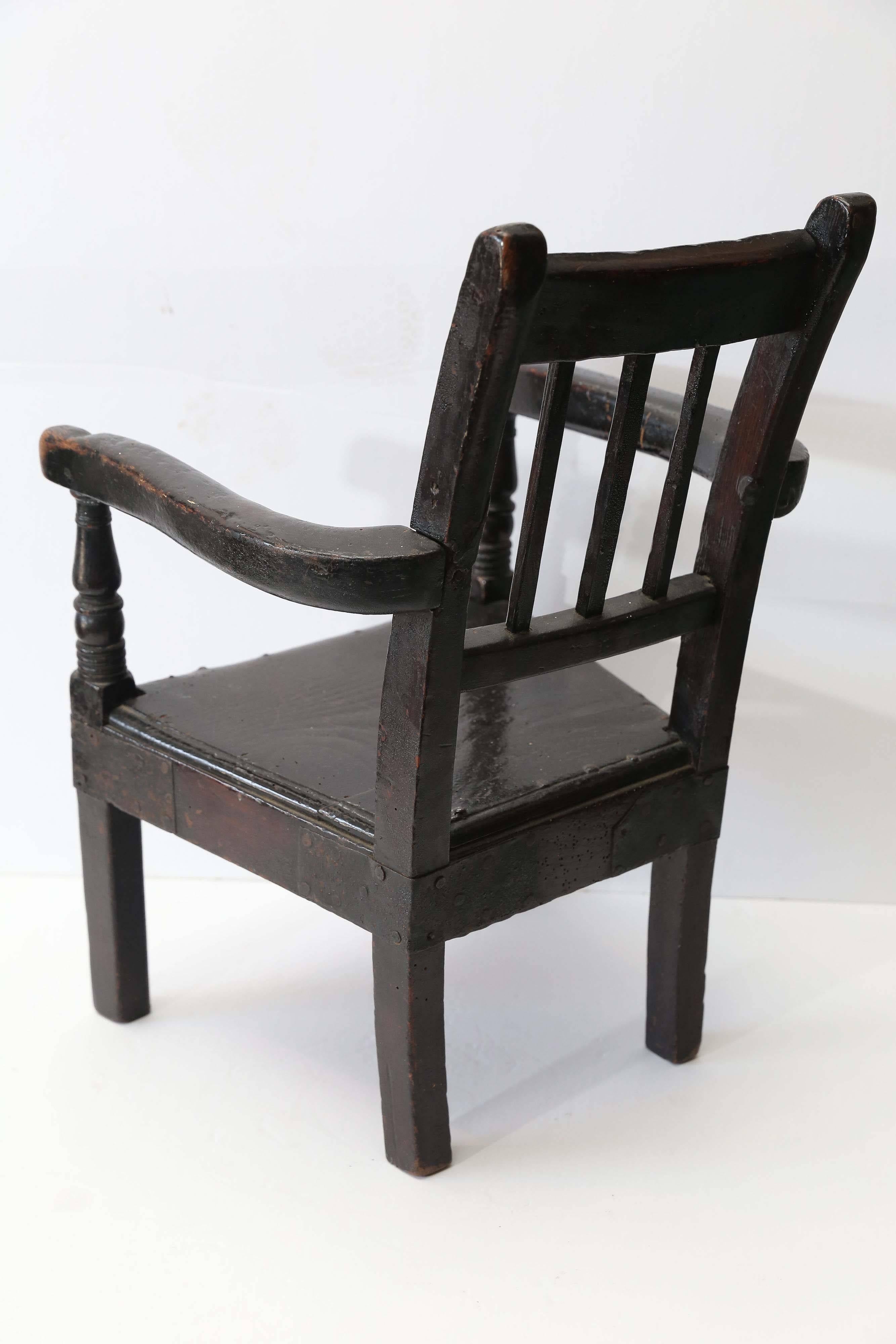 19th Century Child's Chair In Good Condition For Sale In Houston, TX