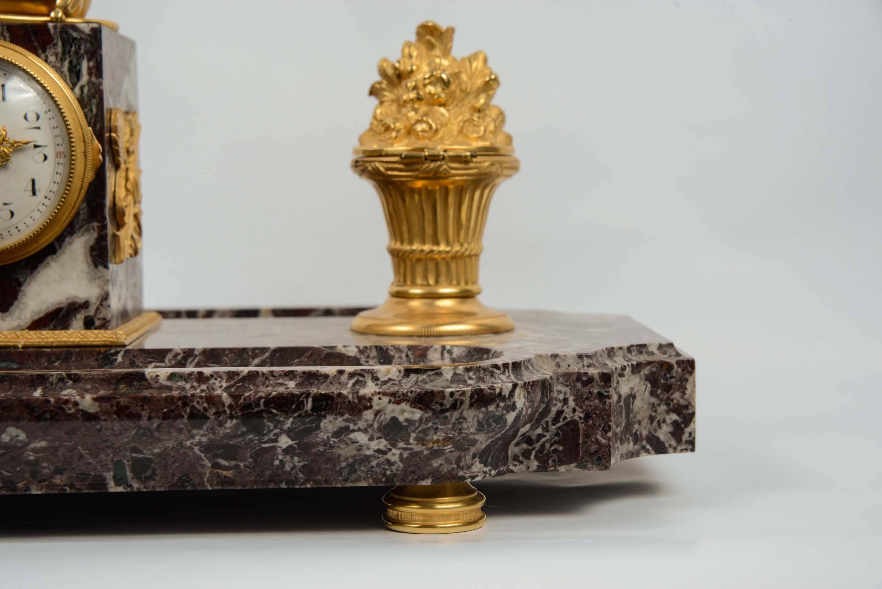 Carved Rare Inkwell For Sale