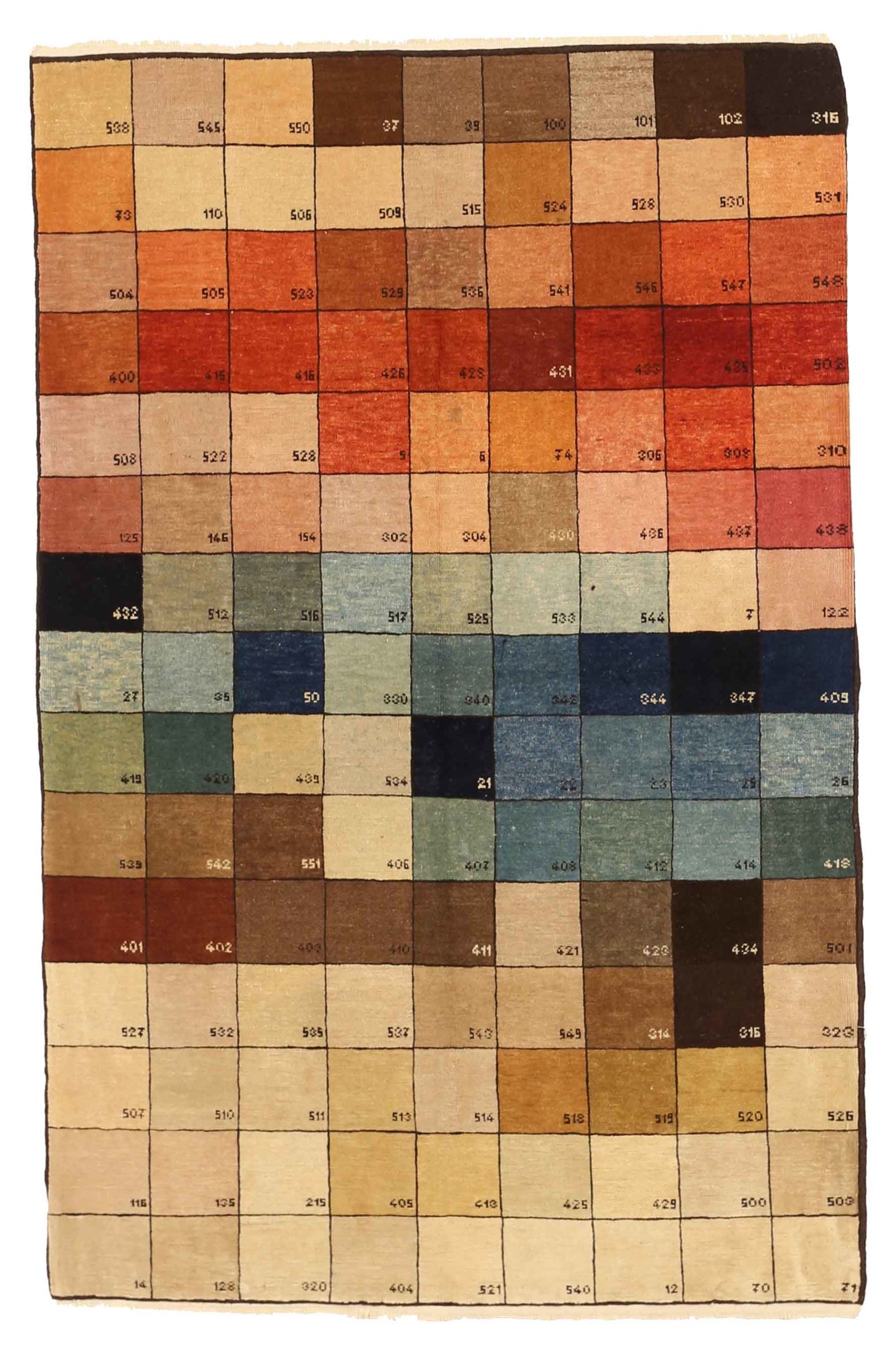 Tapis d'échantillons vers 1990 - 13653