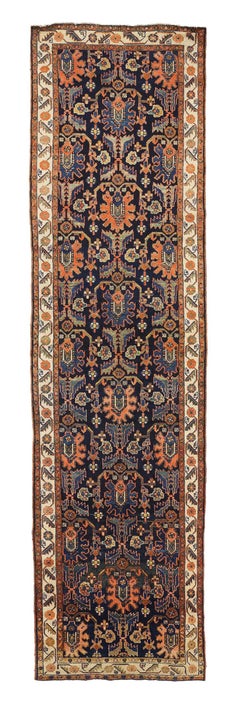 Alfombra Persa Malayer - Lana Azul Naranja 10348