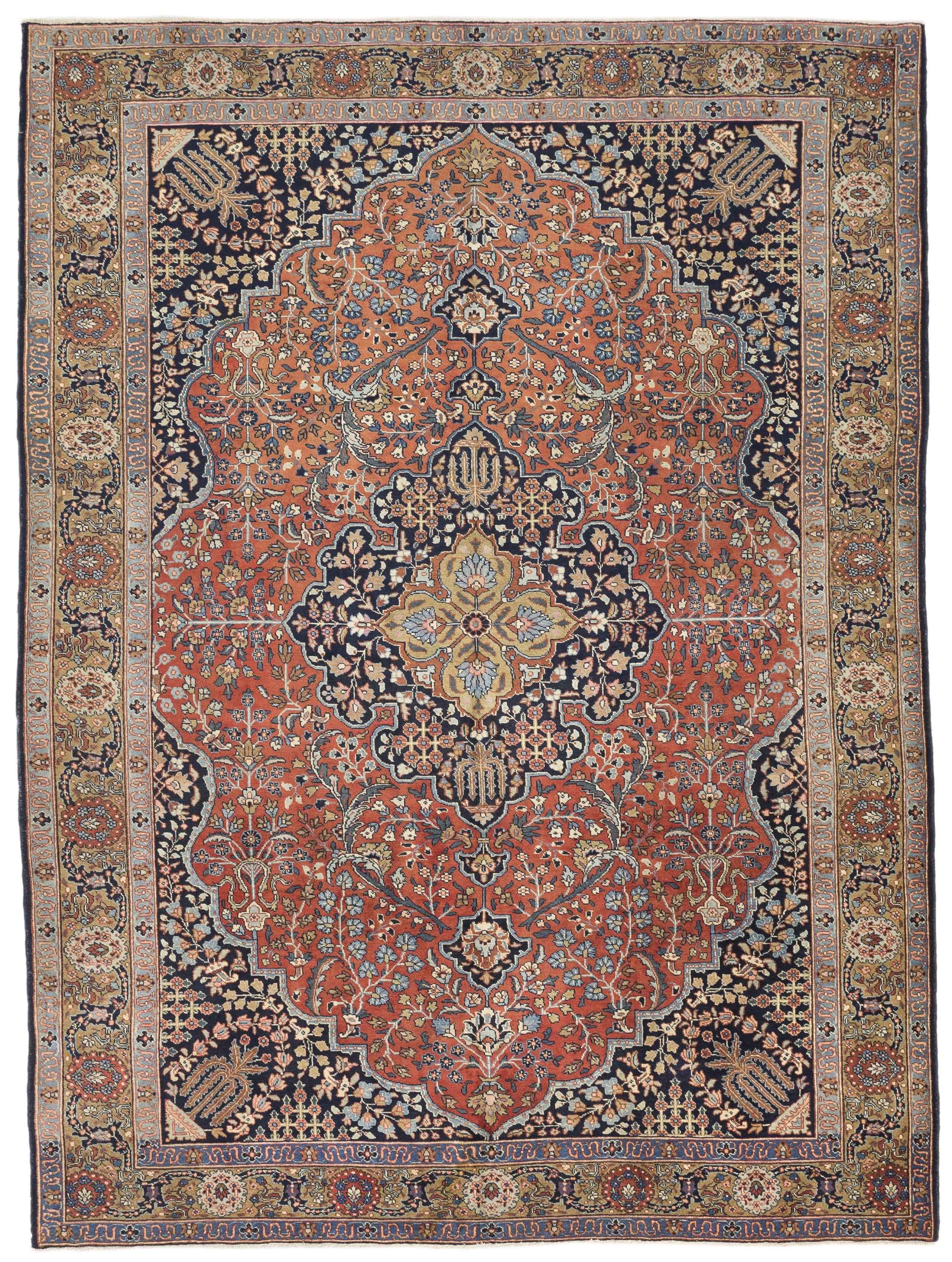 Persian Tabriz Area Rugs - 10374