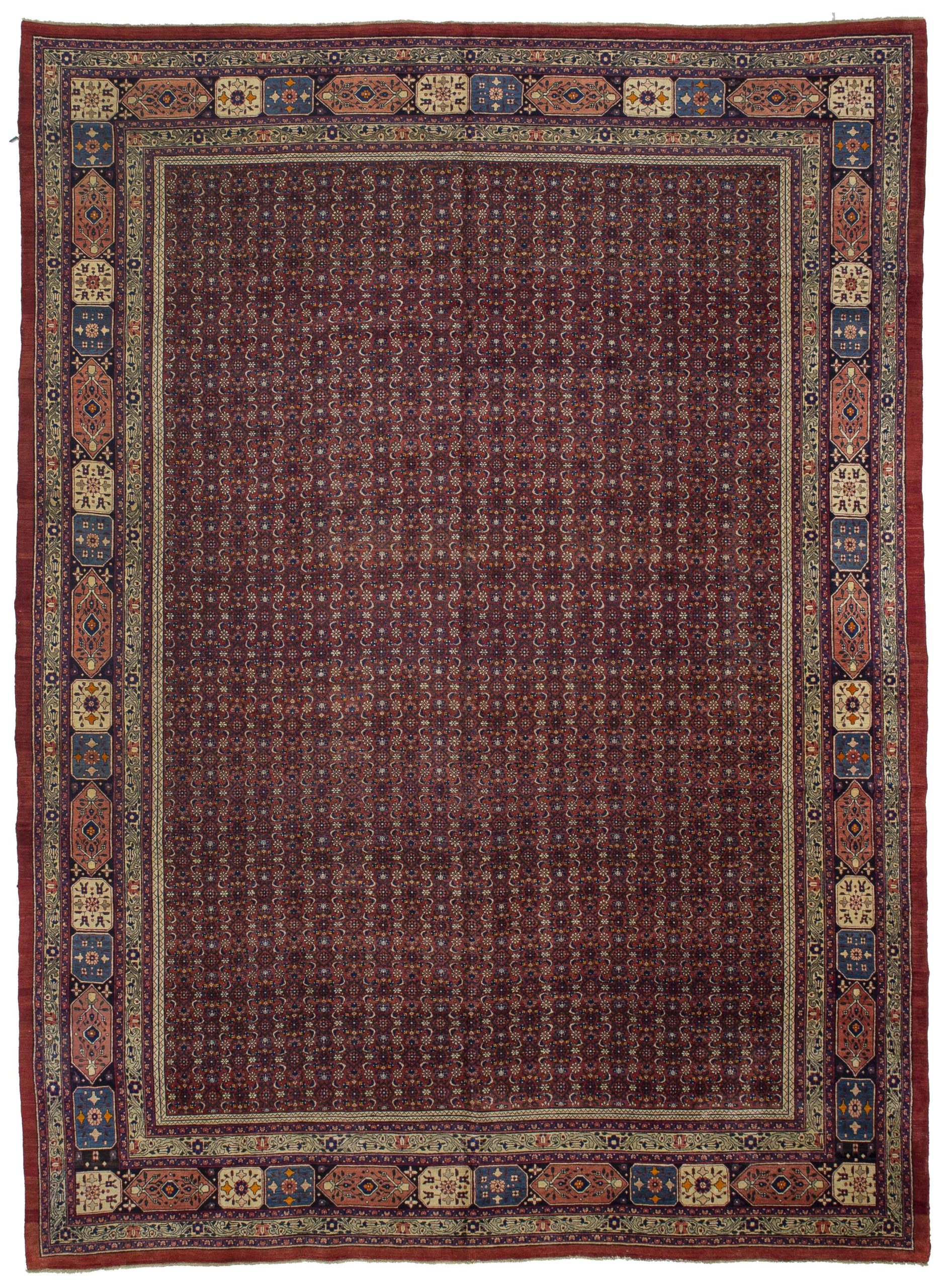Alfombra Persa Bijar - Lana Rojo 10628