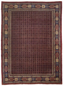Alfombra Persa Bijar - Lana Rojo 10628