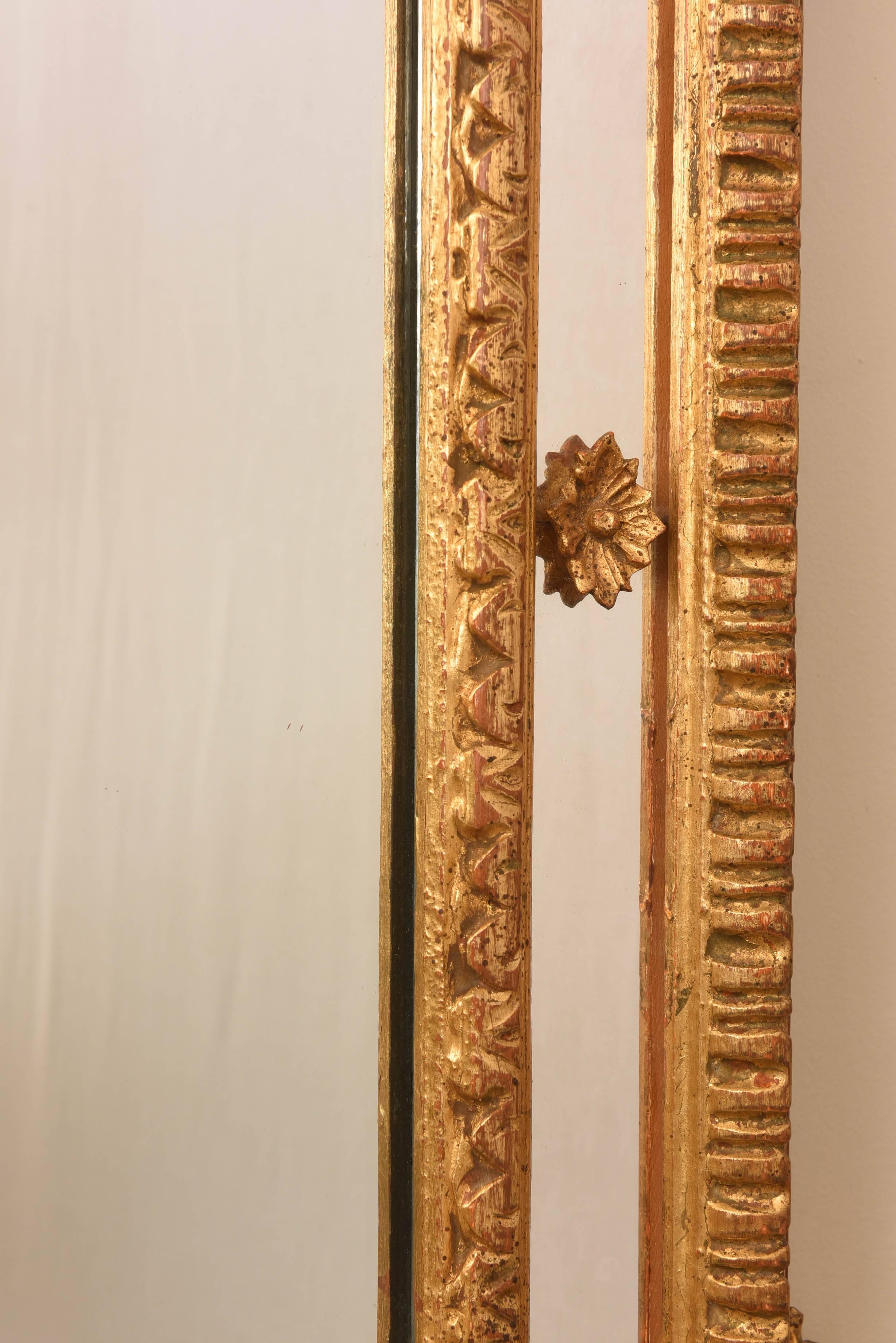 Italian Mirror in Foliate Giltwood Frame, Early 20th Century 3