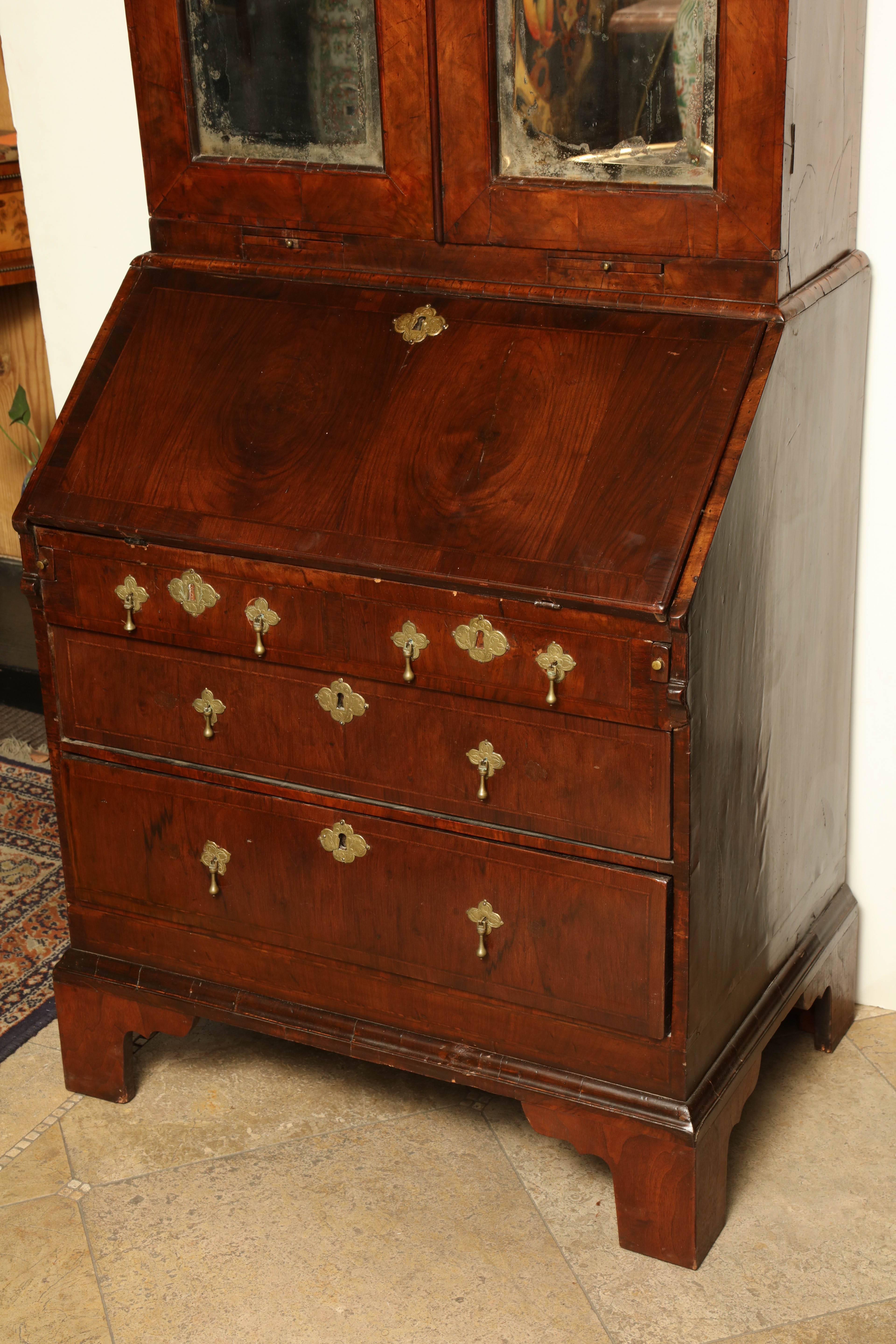 queen anne secretary desk with hutch