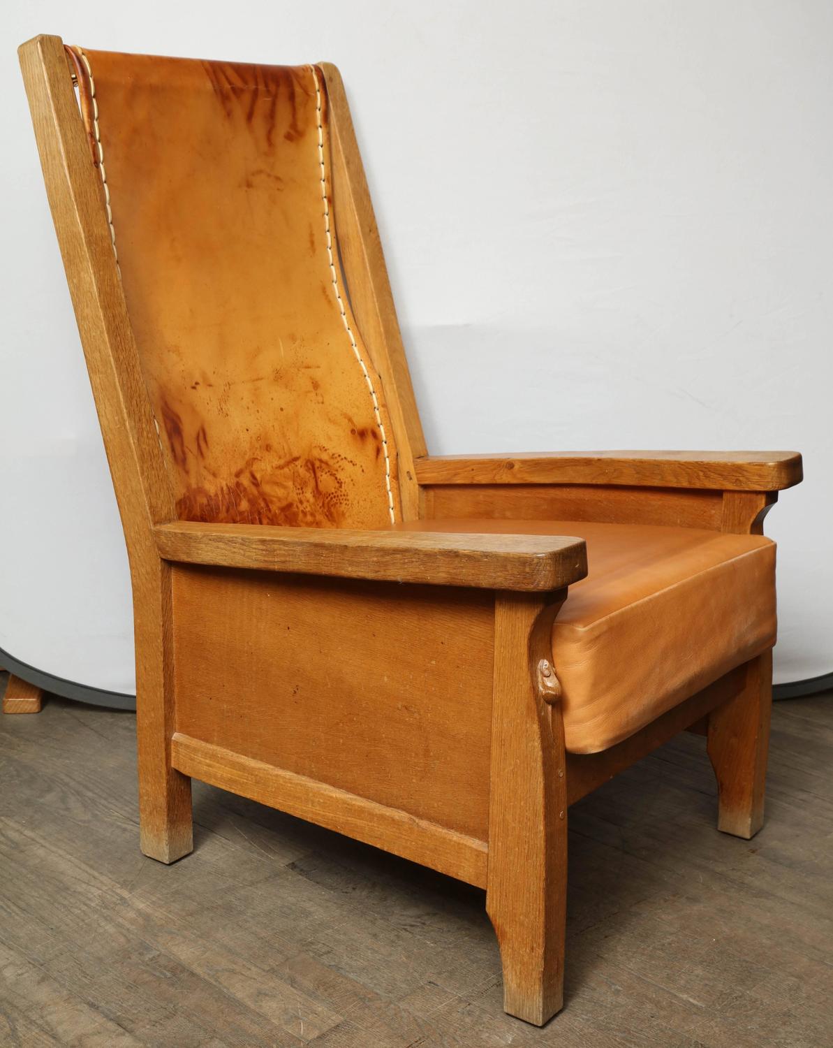 Vintage Robert "Mouseman" Thompson Chair For Sale at 1stdibs