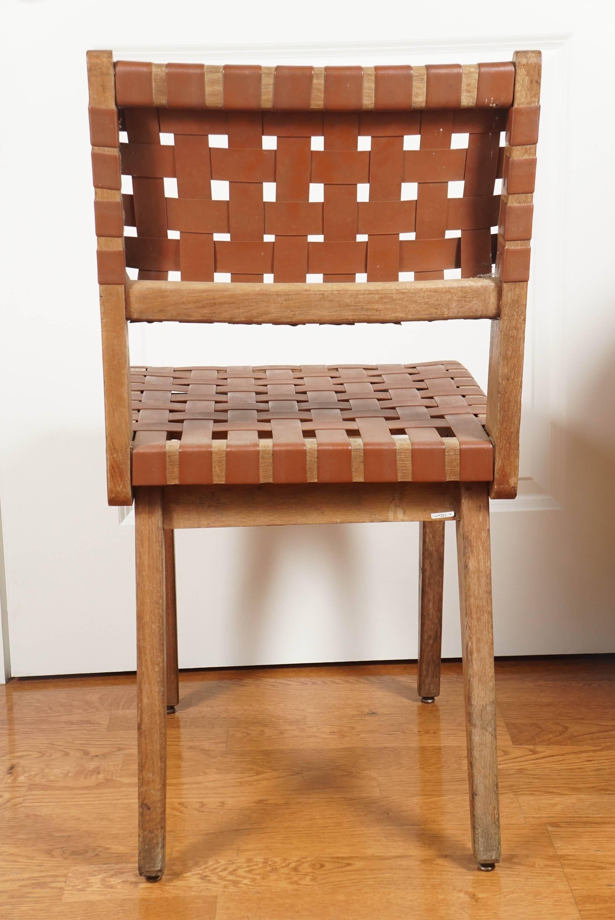 American Mid-Century Dining Chair in the Manner of Jens Risom