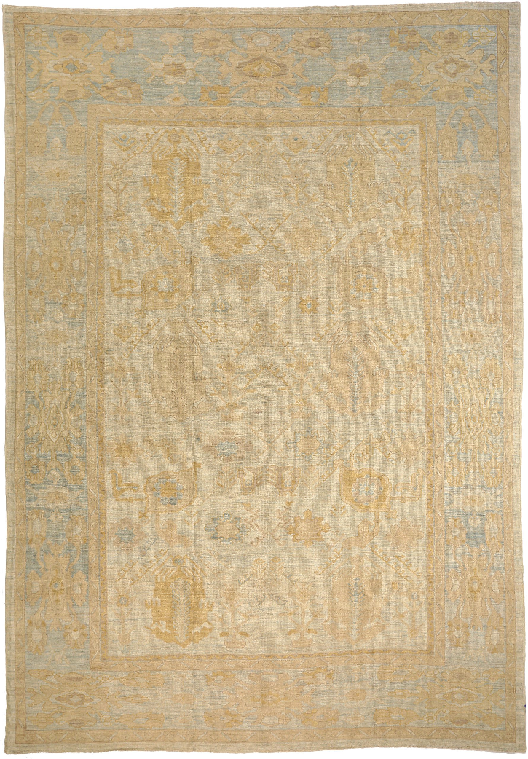 Oushak Area Rugs Circa 1990 - 13867