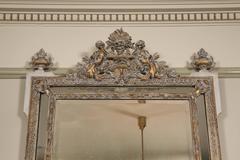 Pair of Large Ornate Mirrors with Detailed Frame