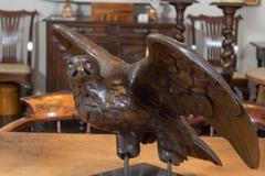 Beautifully Carved Oak Eagle on Later Stand, German, circa 1870