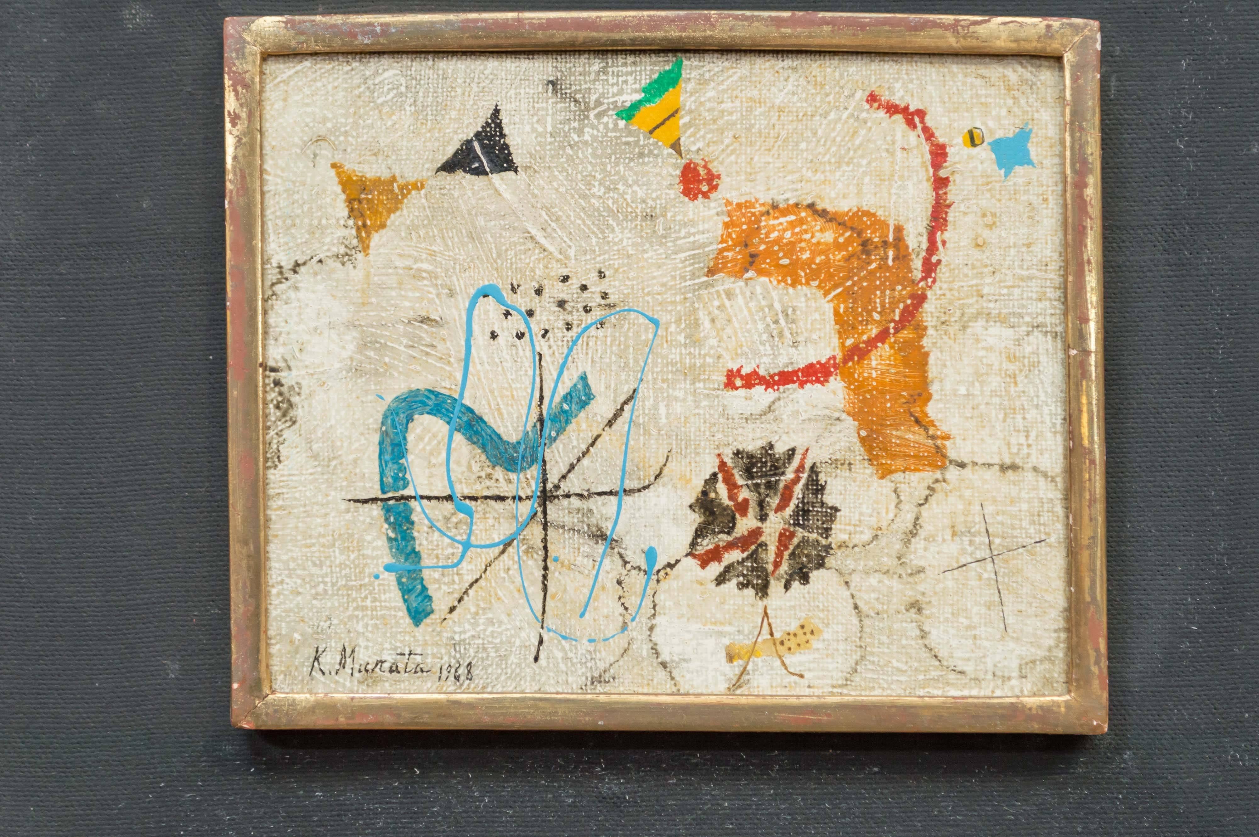 Mid-Century Modern Kishio Murata Painting