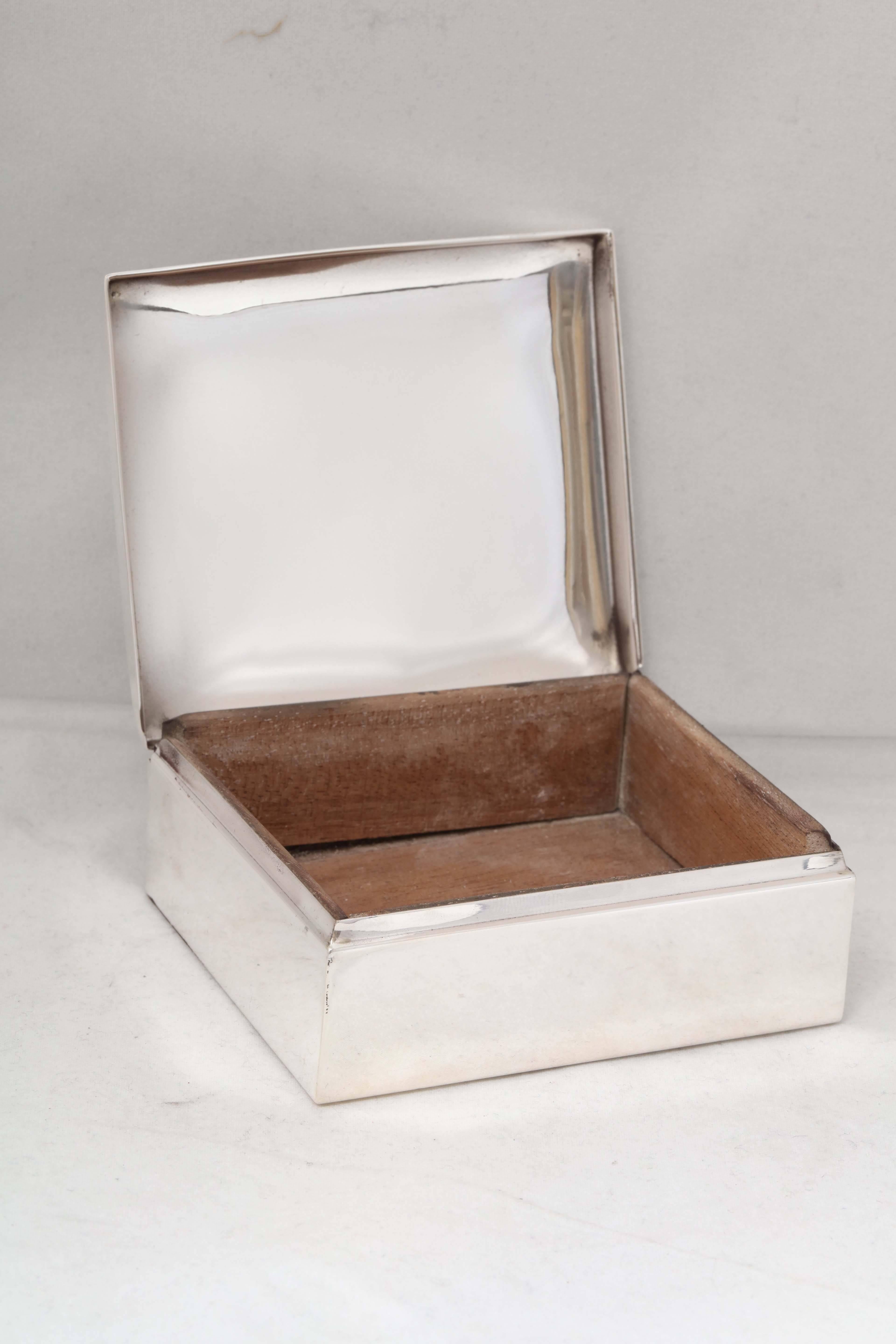 Art Deco Sterling Silver Table Box 2