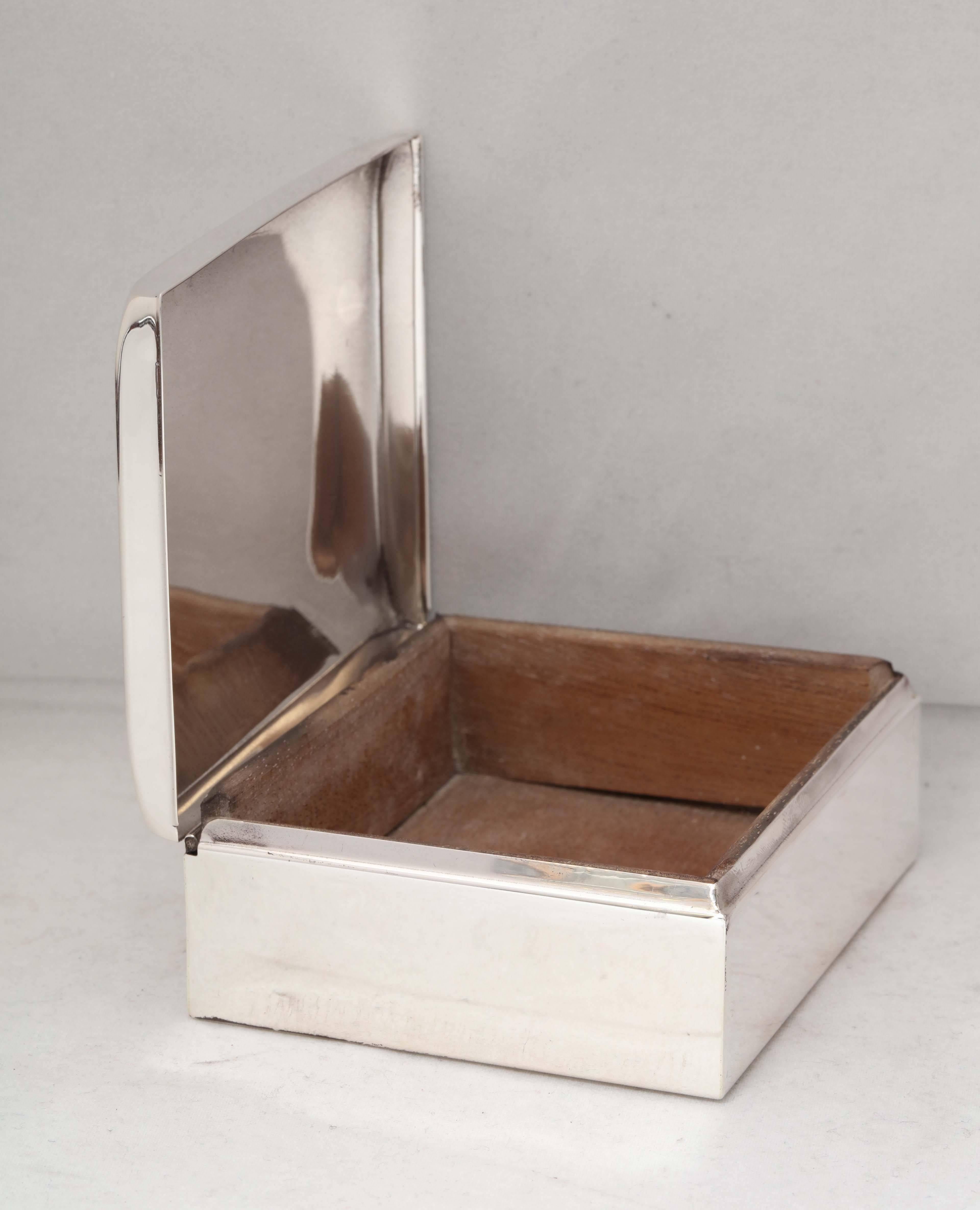 Art Deco Sterling Silver Table Box 3