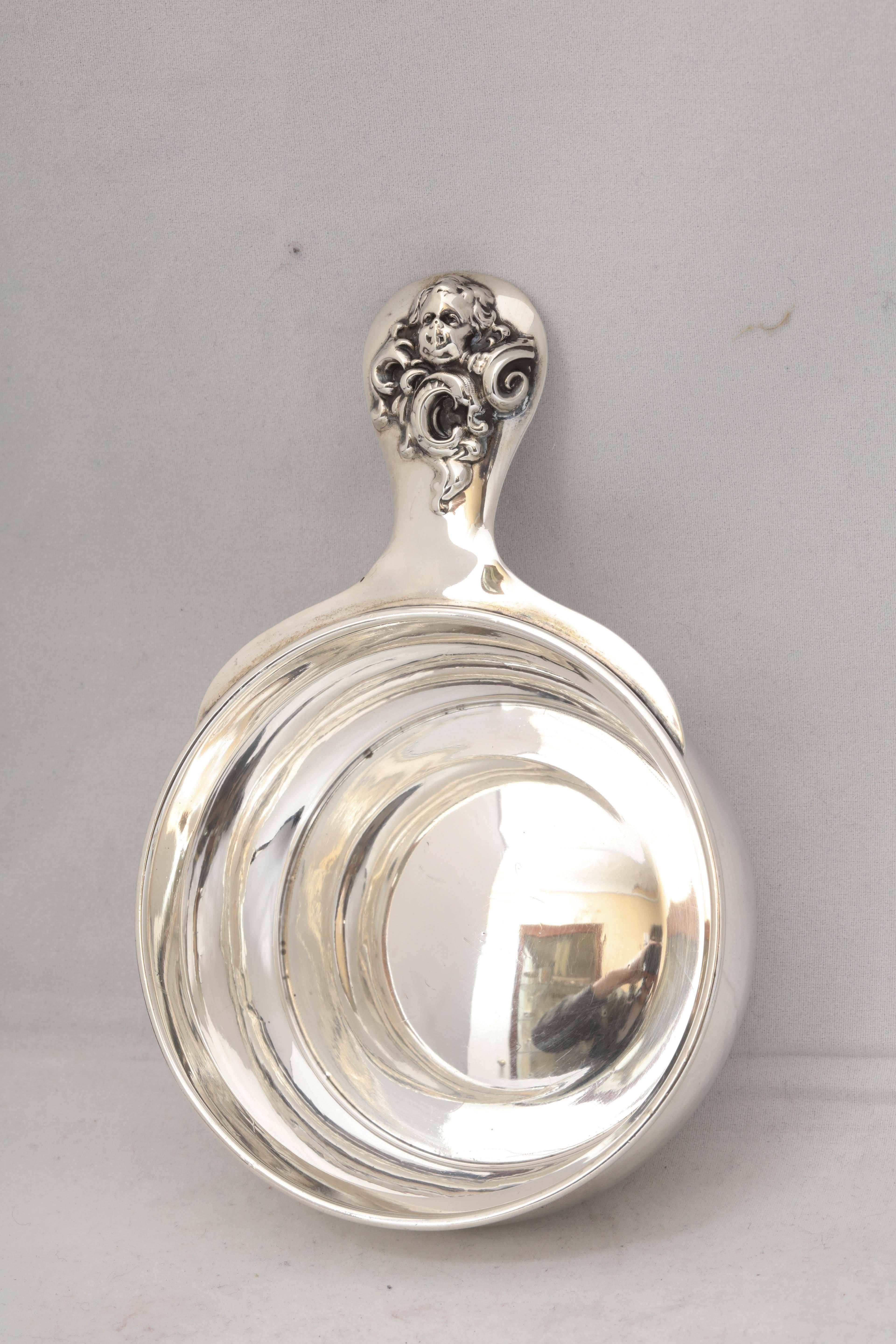 American Rare Art Nouveau Sterling Silver Porringer