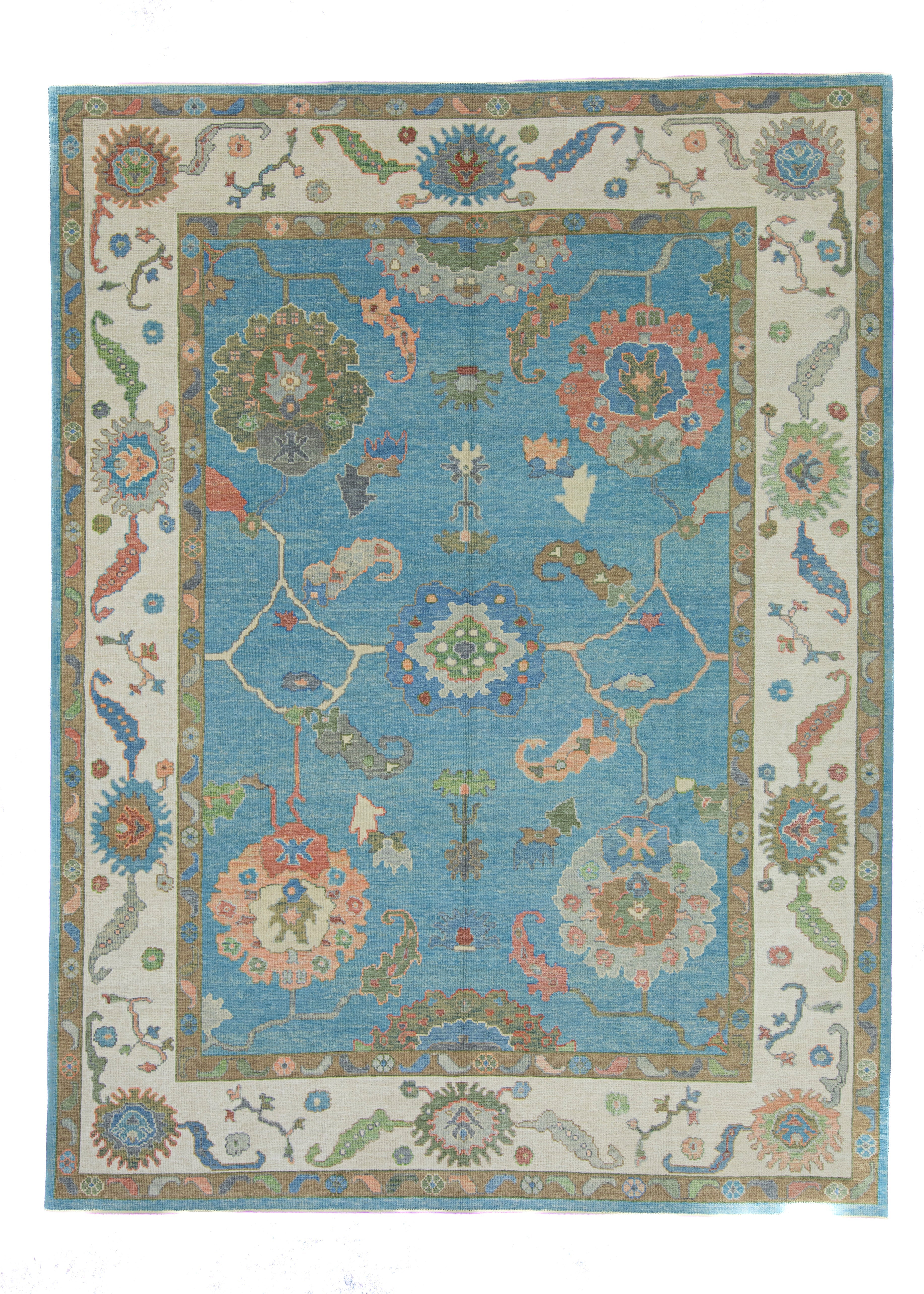Turkish Oushak Rug 9'3" x 12'5"