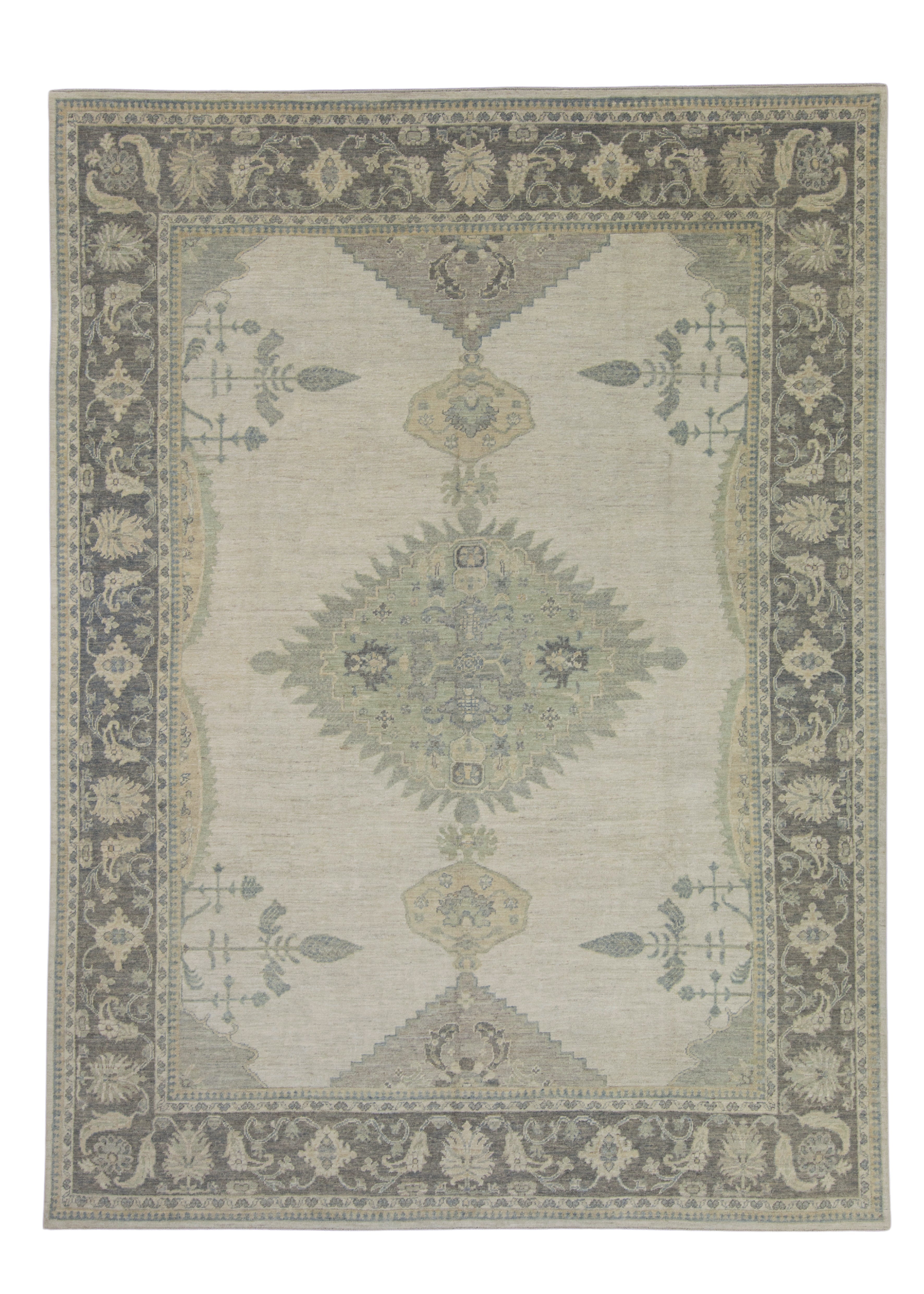 Turkish Oushak Rug 9' x 12'1"