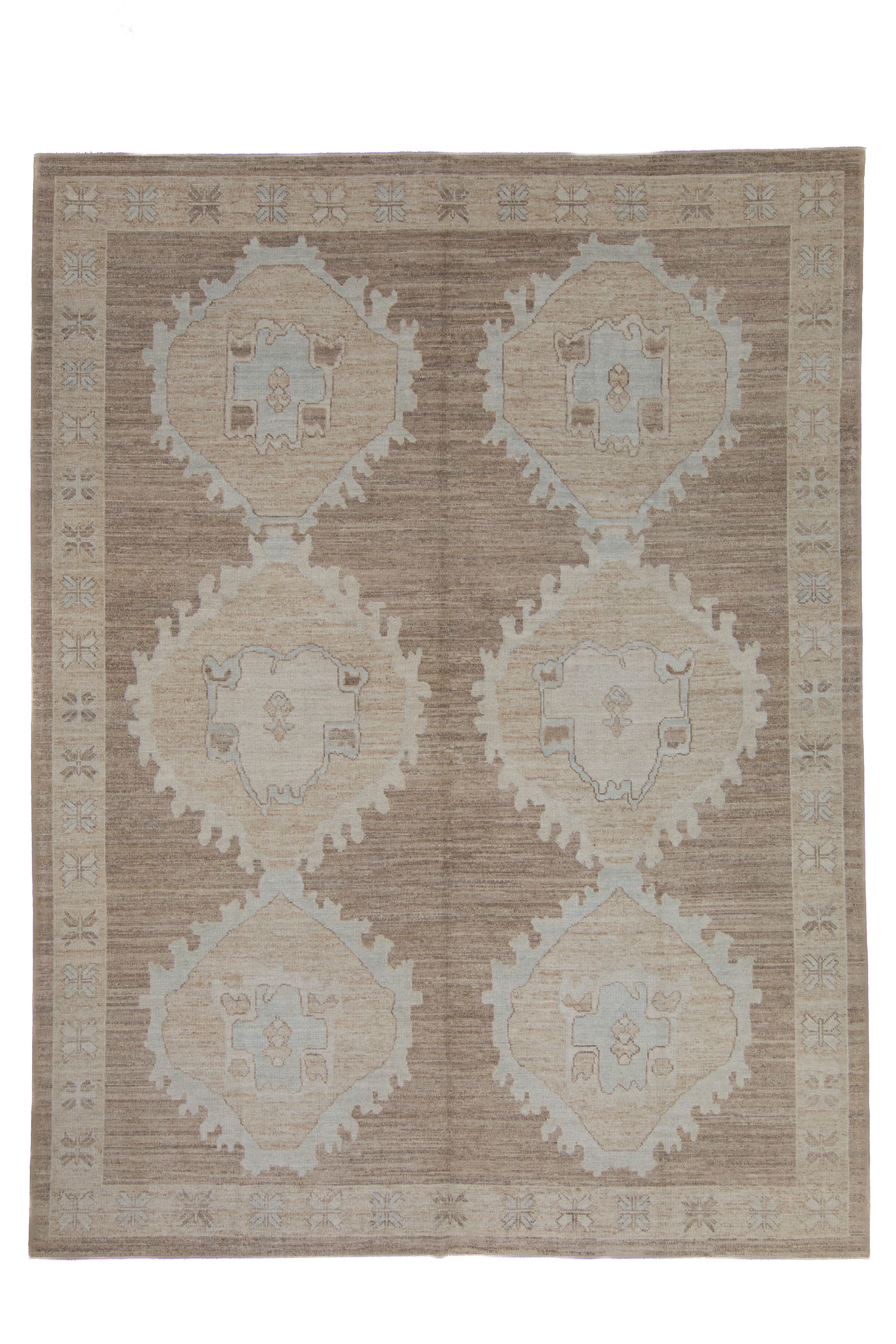 Turkish Oushak Rug 9'2" x 12'1"