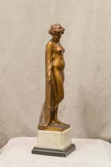 Art Deco Figur eines Aktes:: Künstler signiert:: "Peleschka" ca.1920