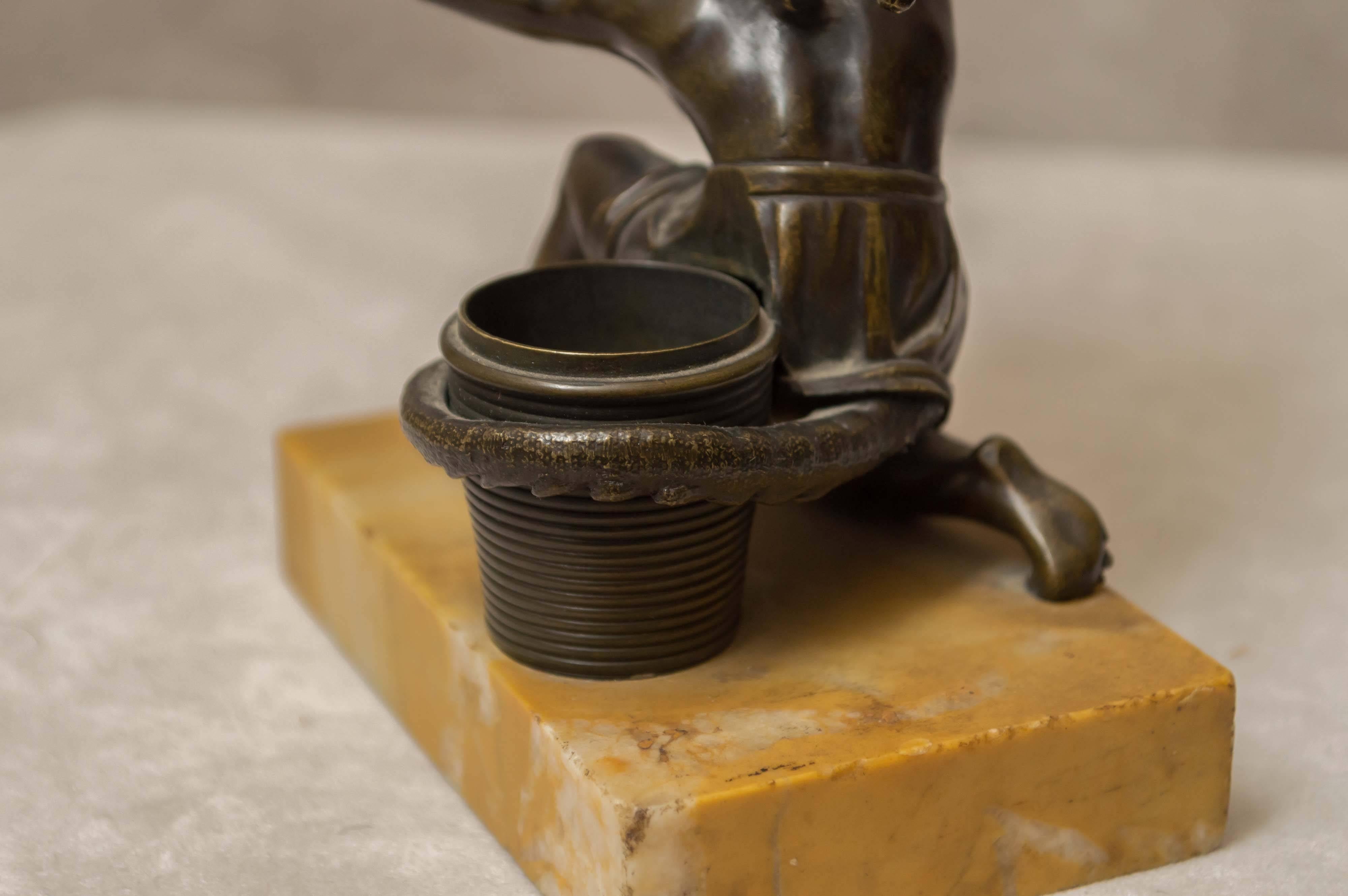 Hand-Carved Unique Bronze Devil Incense Burner