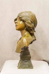 Bronze Bust, Artist Signed "Villanis"