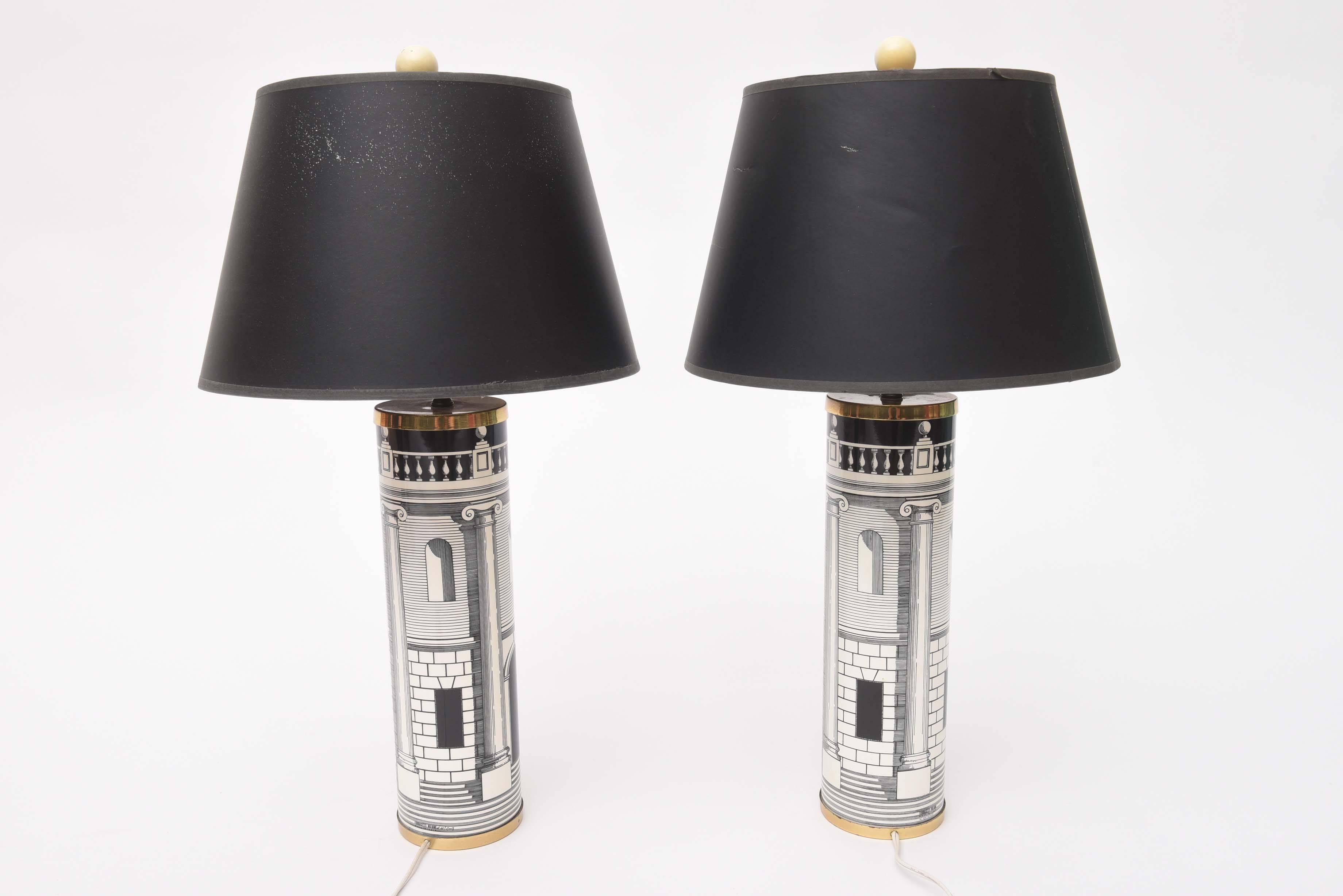 Metal Fornasetti Table Lamps