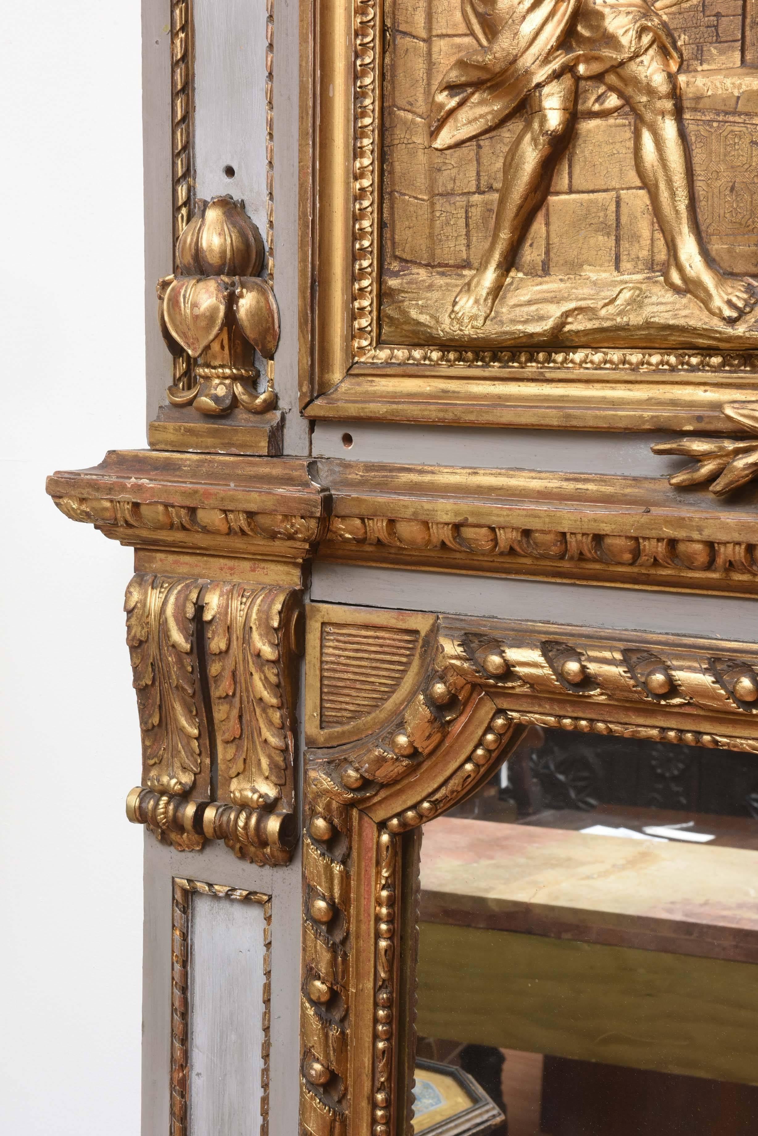 19th Century Superb 18th Century Giltwood French Mirror