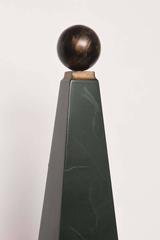Large Pair of Vintage Wood Obelisks