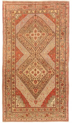 Alfombras rusas Khotan Circa 1910 - Lana Marrón Marfil Rojo 72742