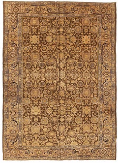 Alfombras Persas Malayer - Lana Marrón Marfil 73254