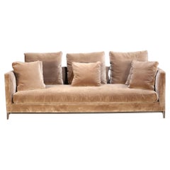 Minotti Andersen Three Seater Slim Sofa