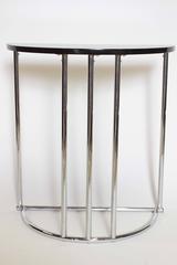 Minty Supreme Quality Original Machine Age Demilune Console Table