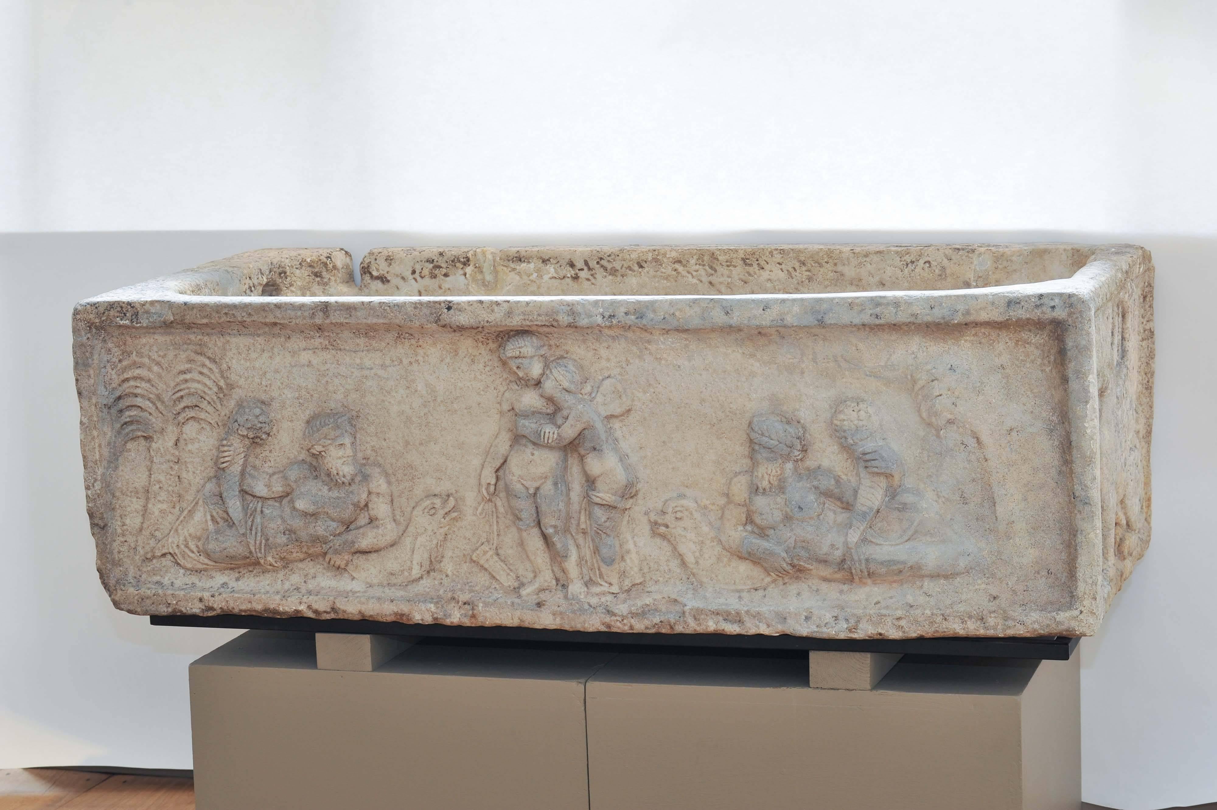 Italian Important Roman Sarcophagus For Sale