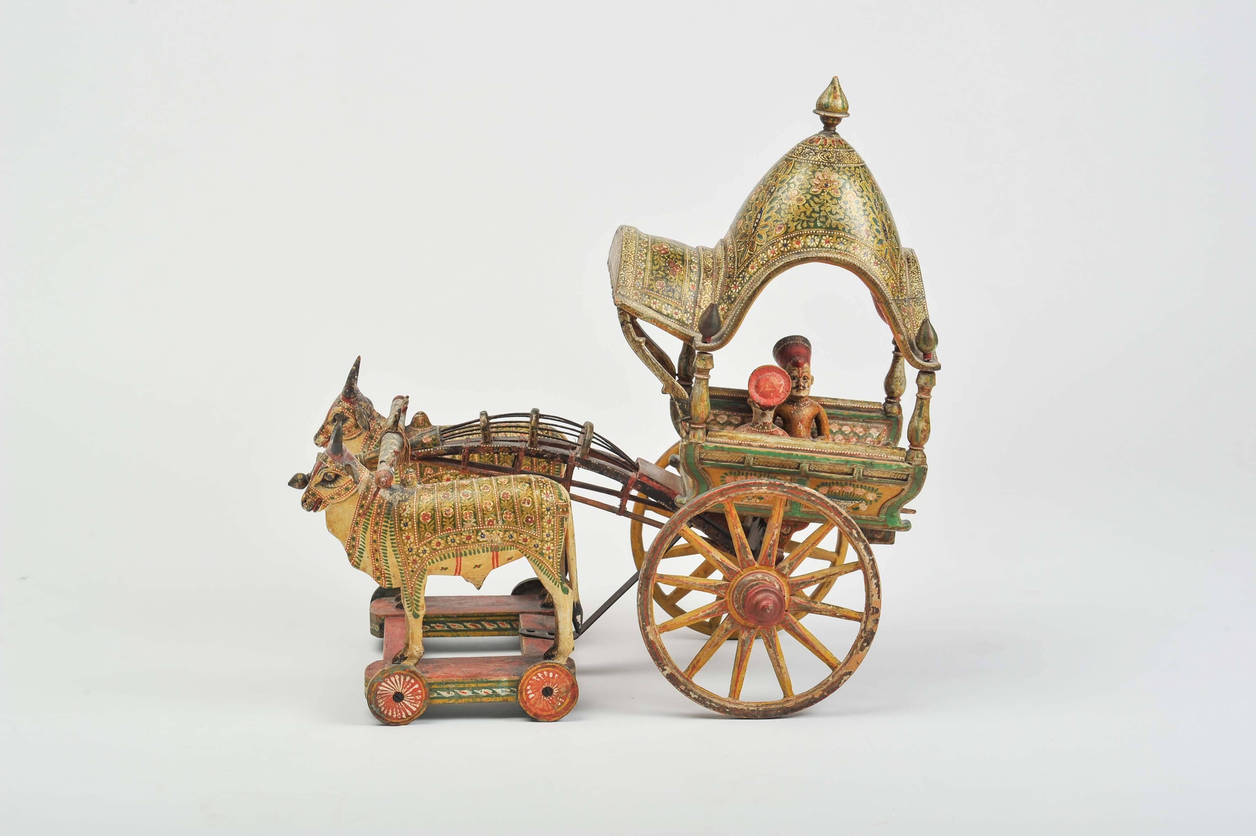 Indian Early 20th Century Model of Ceremonial Wagon