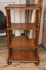 Early 19th Century Gillows Library Etagère with Leather Top