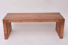 Hammered Copper Odegard Table or Bench by Paul Mathieu Five Available