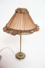 20th Century Pair of Brass and Green Onyx Lamps