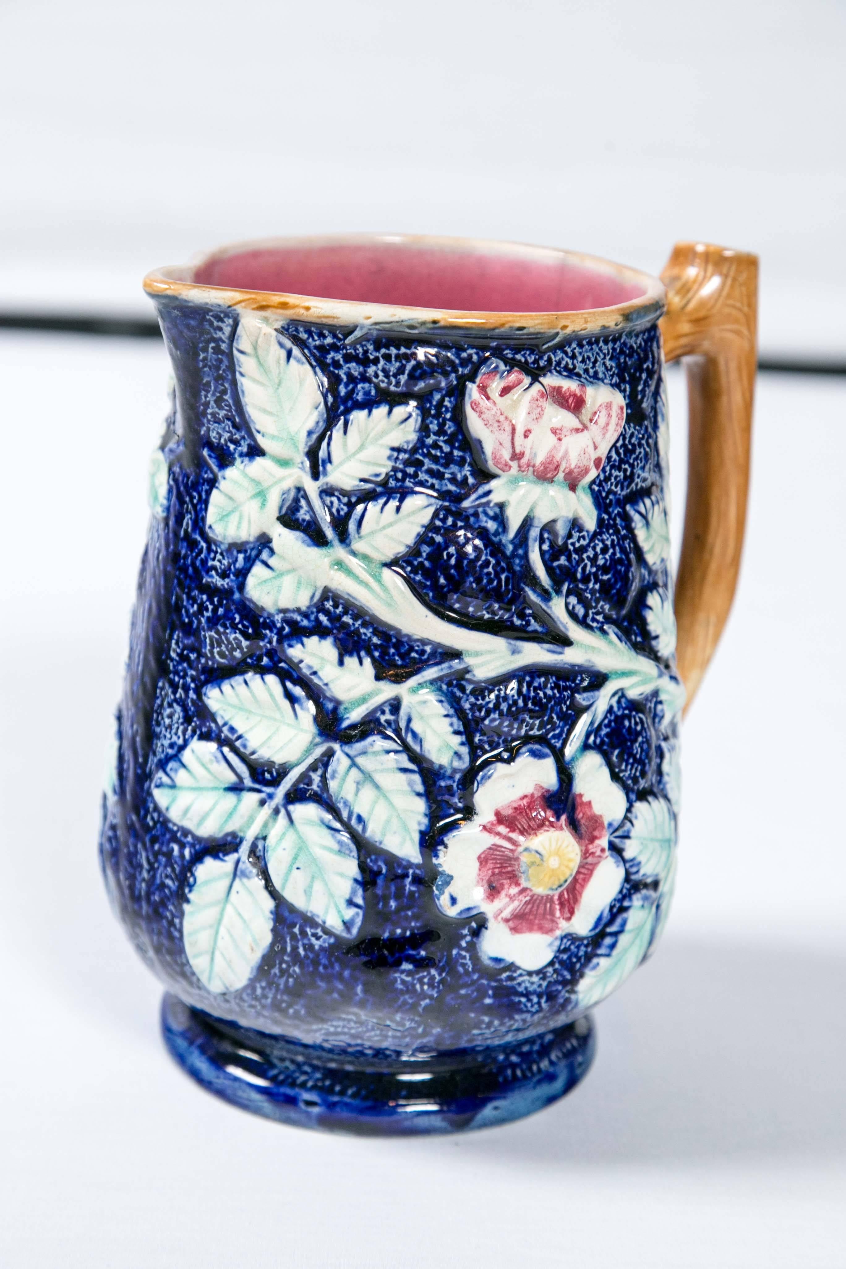 English Majolica Pitcher, 