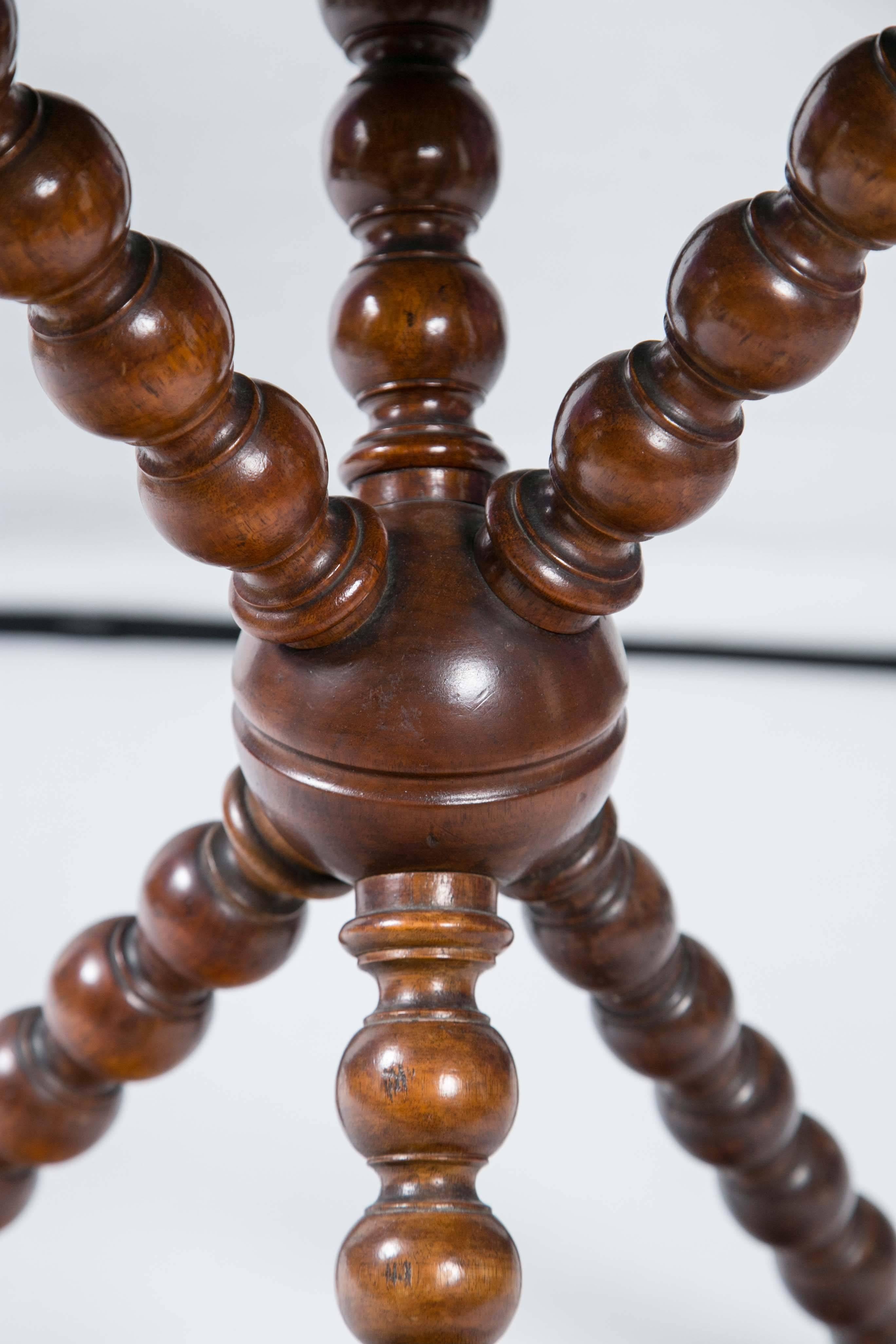 20th Century Vintage Leather Top Table, circa 1940s-1950s