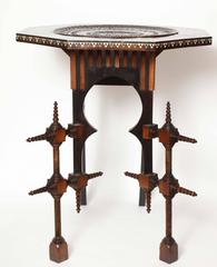 Carl Bugatti Octagonal Occasional Table, 1898