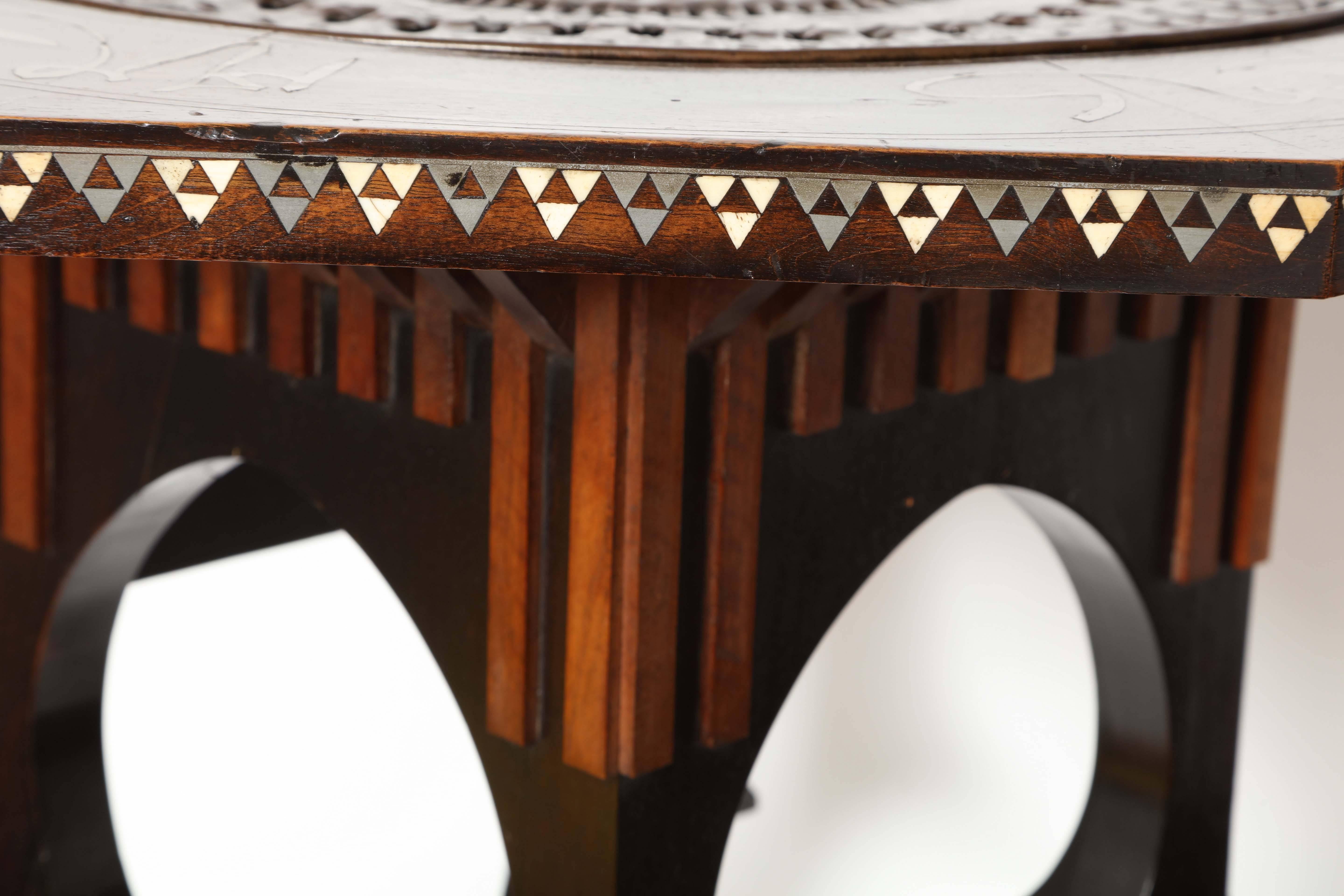 Late 19th Century Carl Bugatti Octagonal Occasional Table, 1898 For Sale
