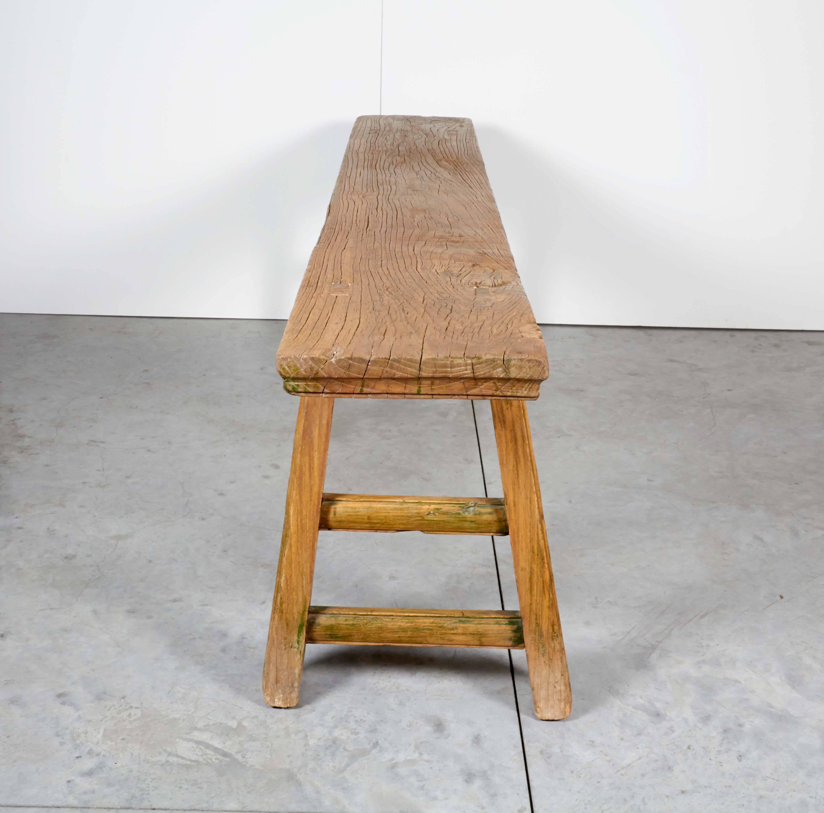 Late 19th Century Tall Country Bench
