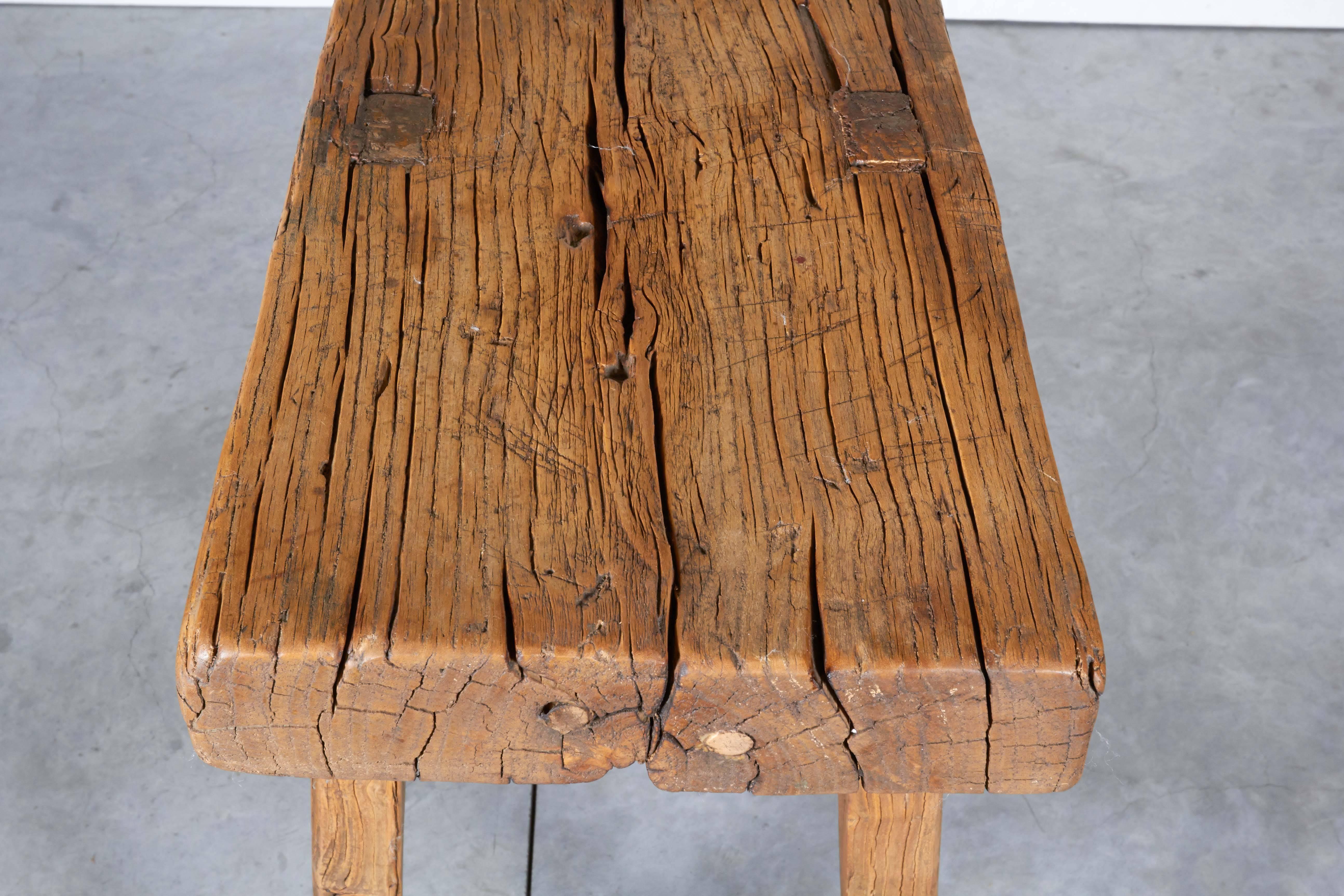 Very Narrow Antique Farm Table 1