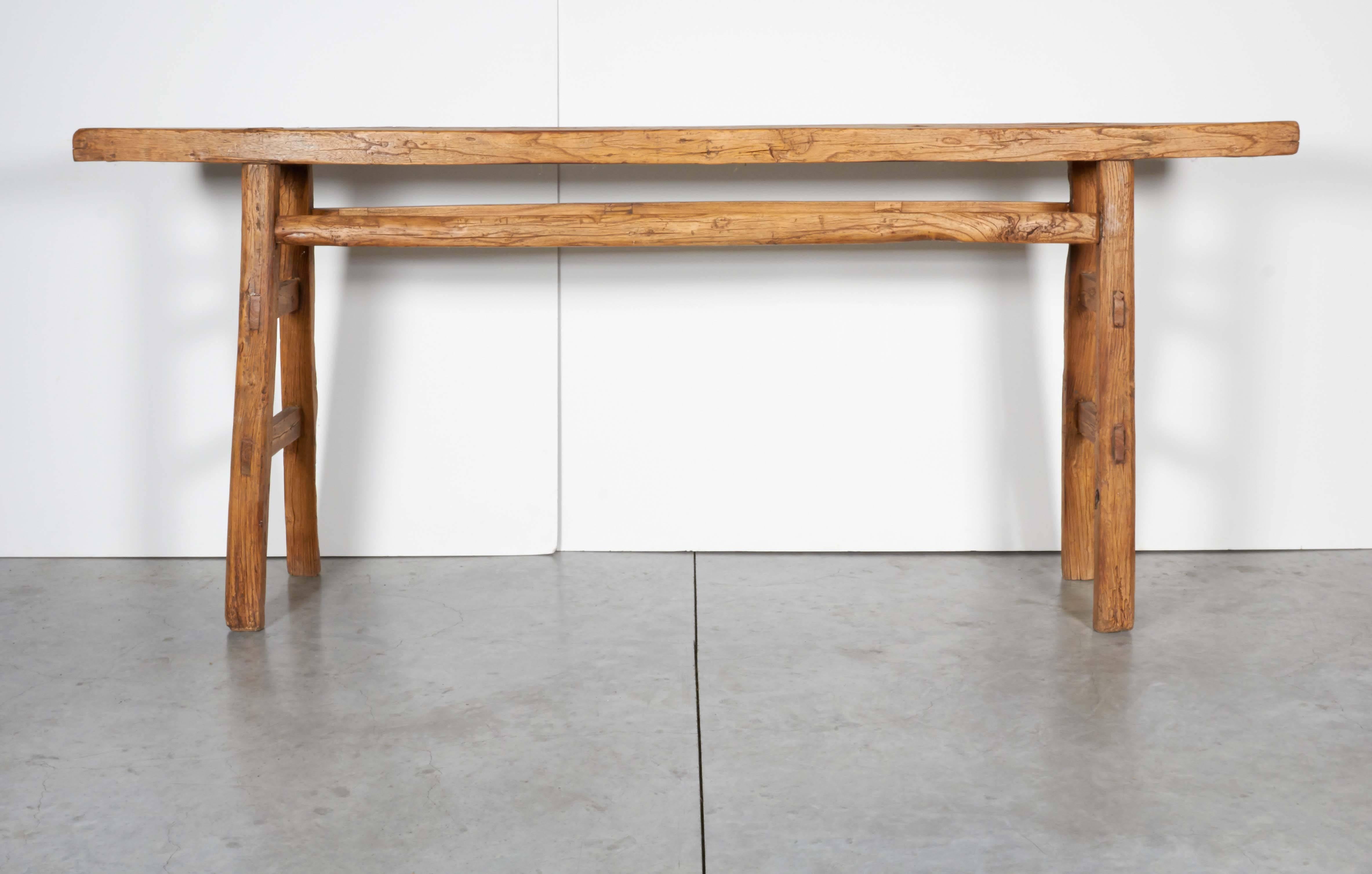 Very Narrow Antique Farm Table 2