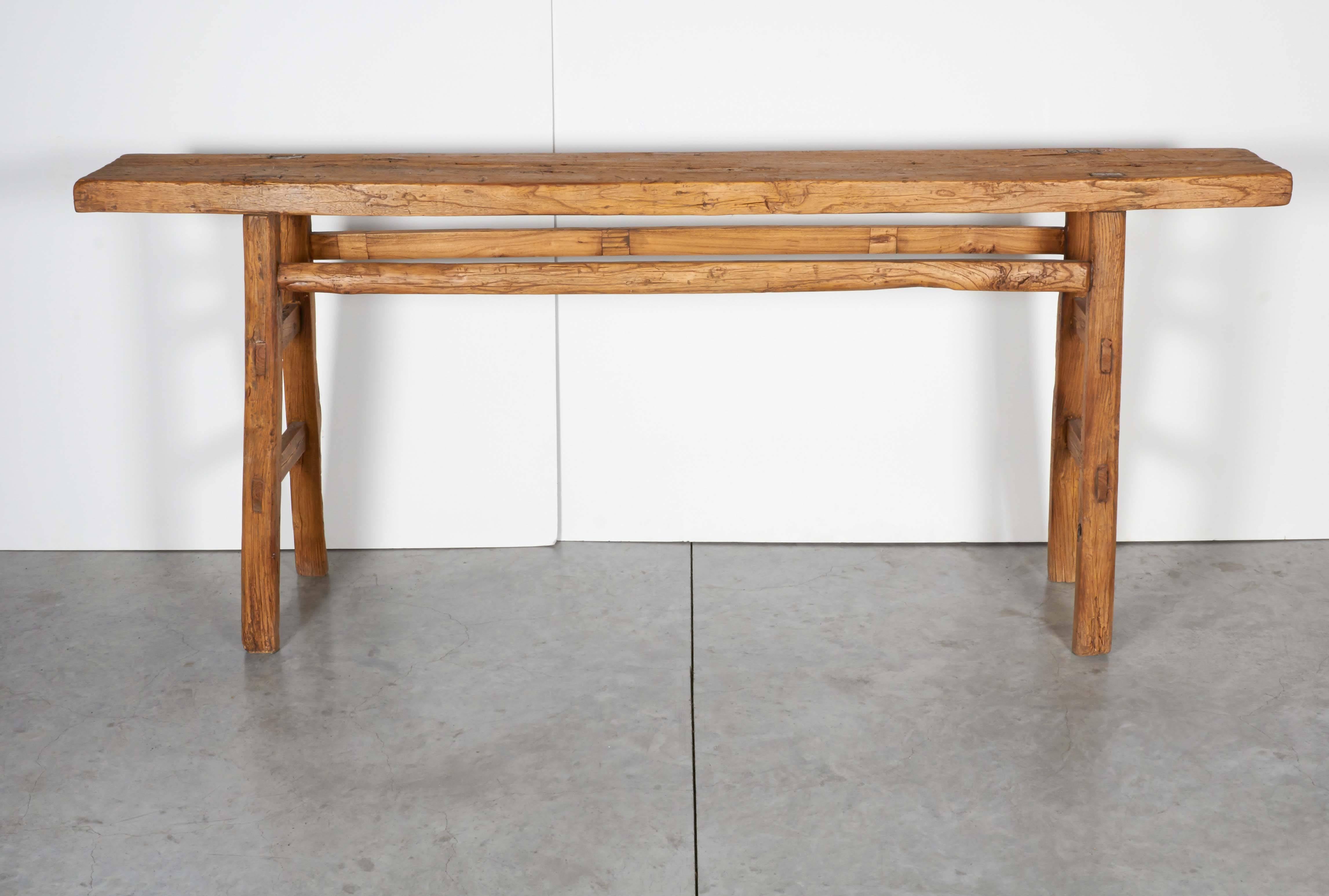 Very Narrow Antique Farm Table 3